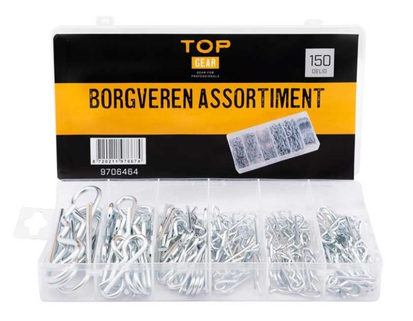 Assortiment borgveren 150-delig