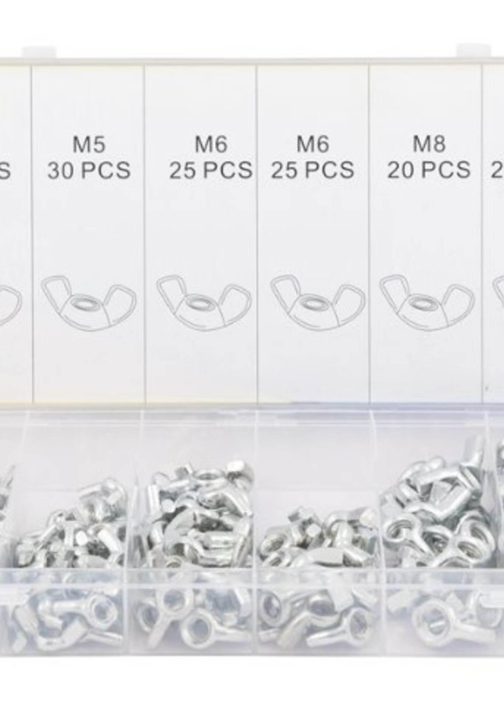 Cantonal Assortiment vleugelmoeren 150-delig