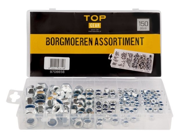 Assortiment borgmoeren 150-delig
