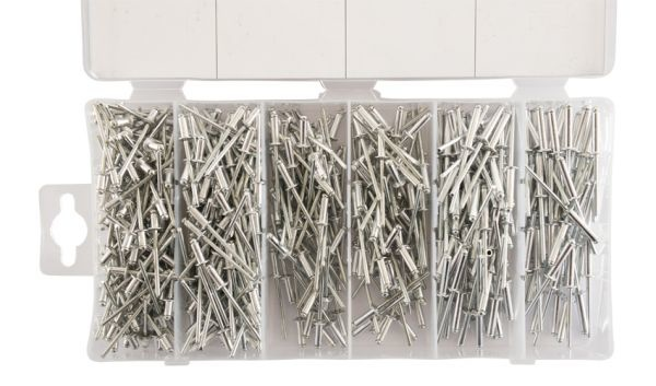 Assortimentsdoos met popnagels - 500 delig