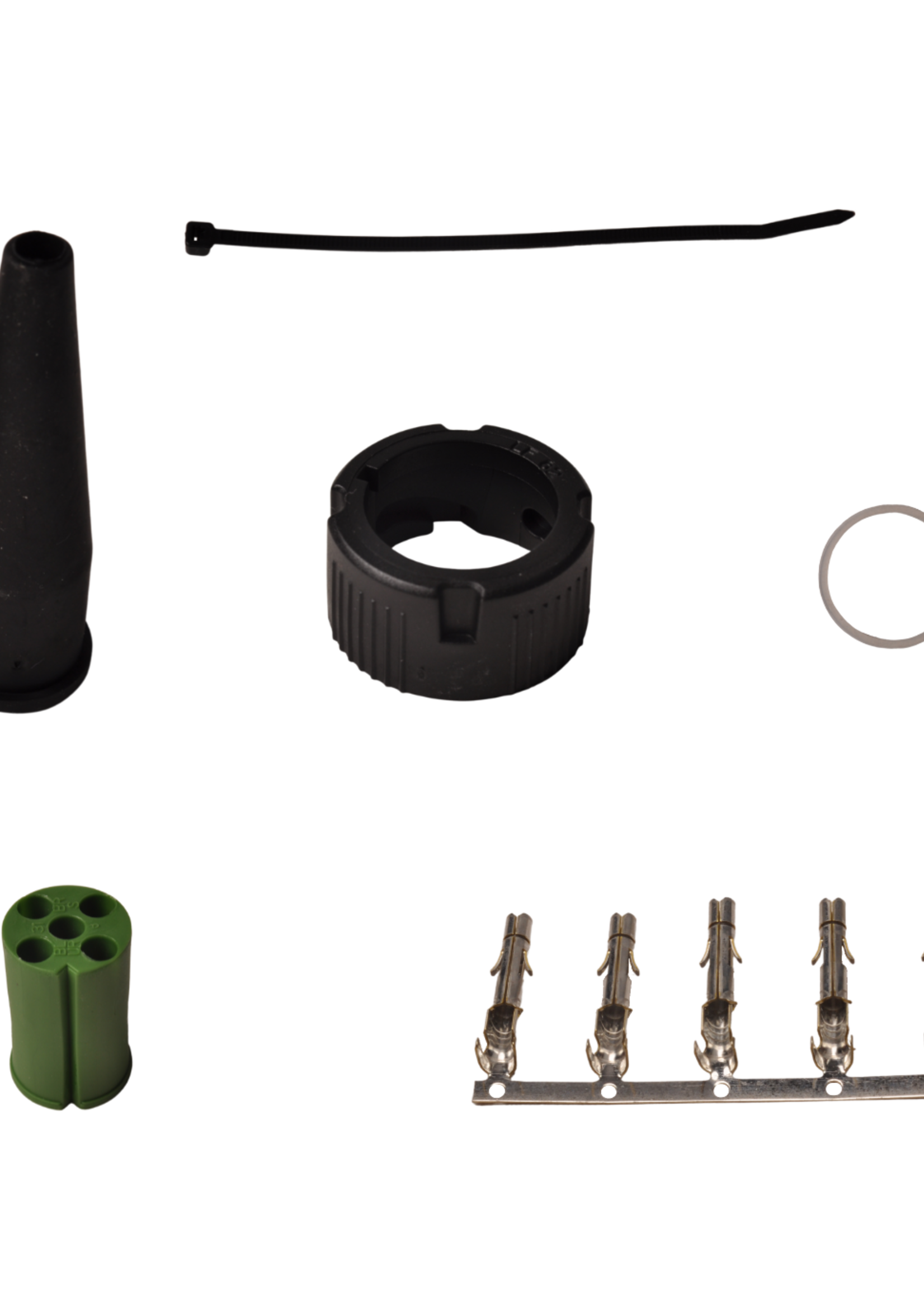 Aspock Aspock connector rechts - 5 pins/aderig - groen