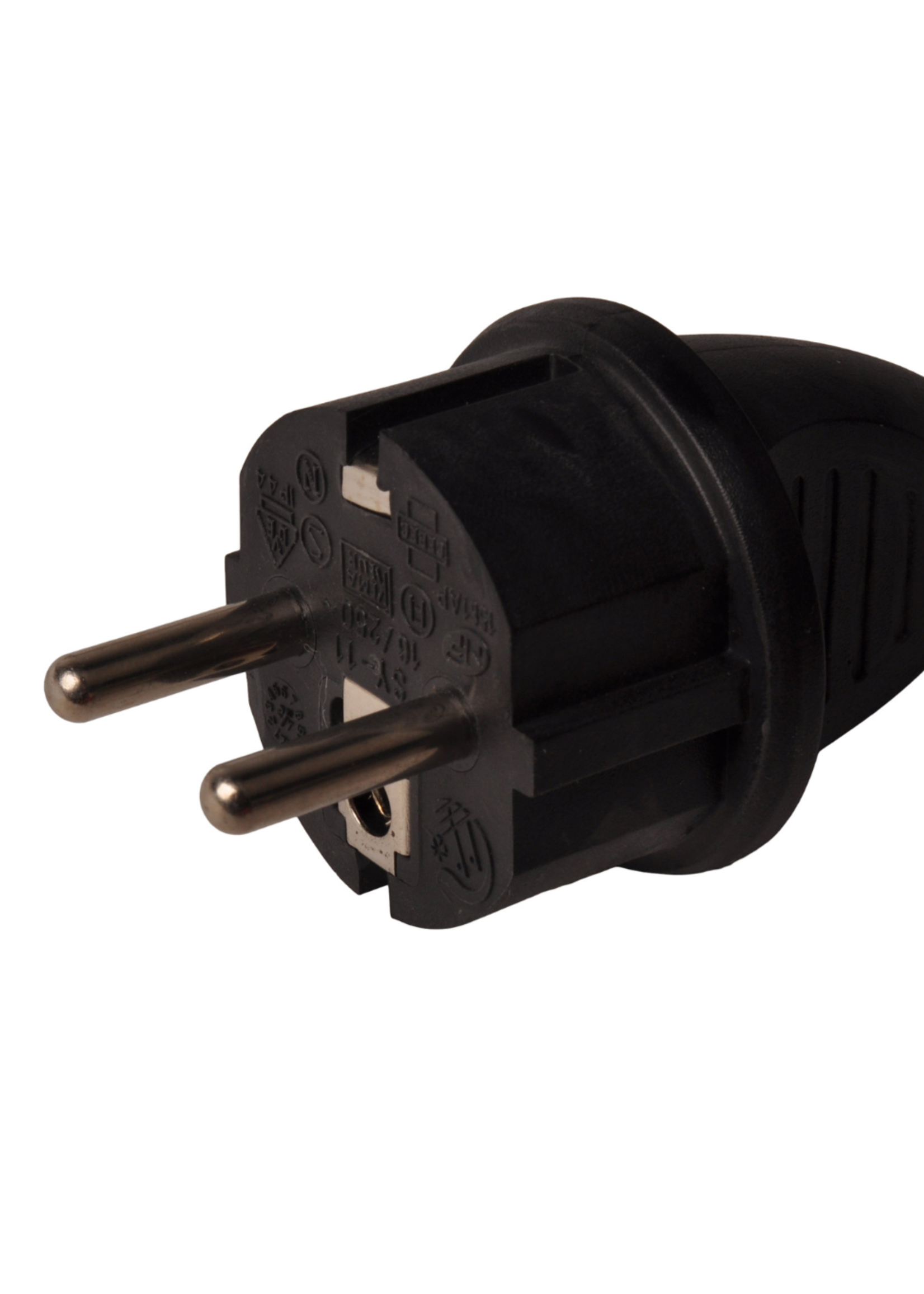 ProPlus Verloopkabel 40cm van schuko naar CEE contrastekker en schuko stopcontact.