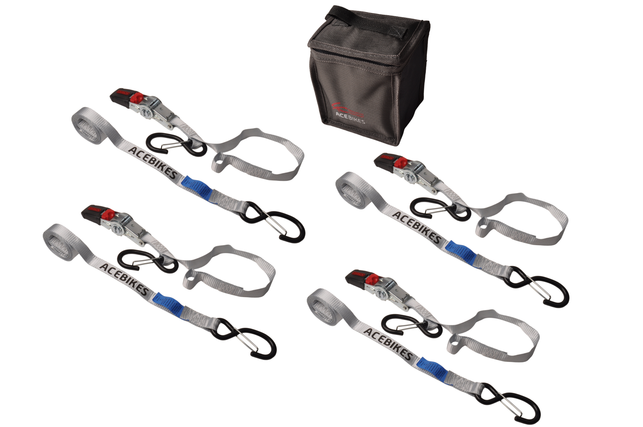 Acebikes Ratchet Kit Scooter - spanbanden voor scooter/bromfiets transport
