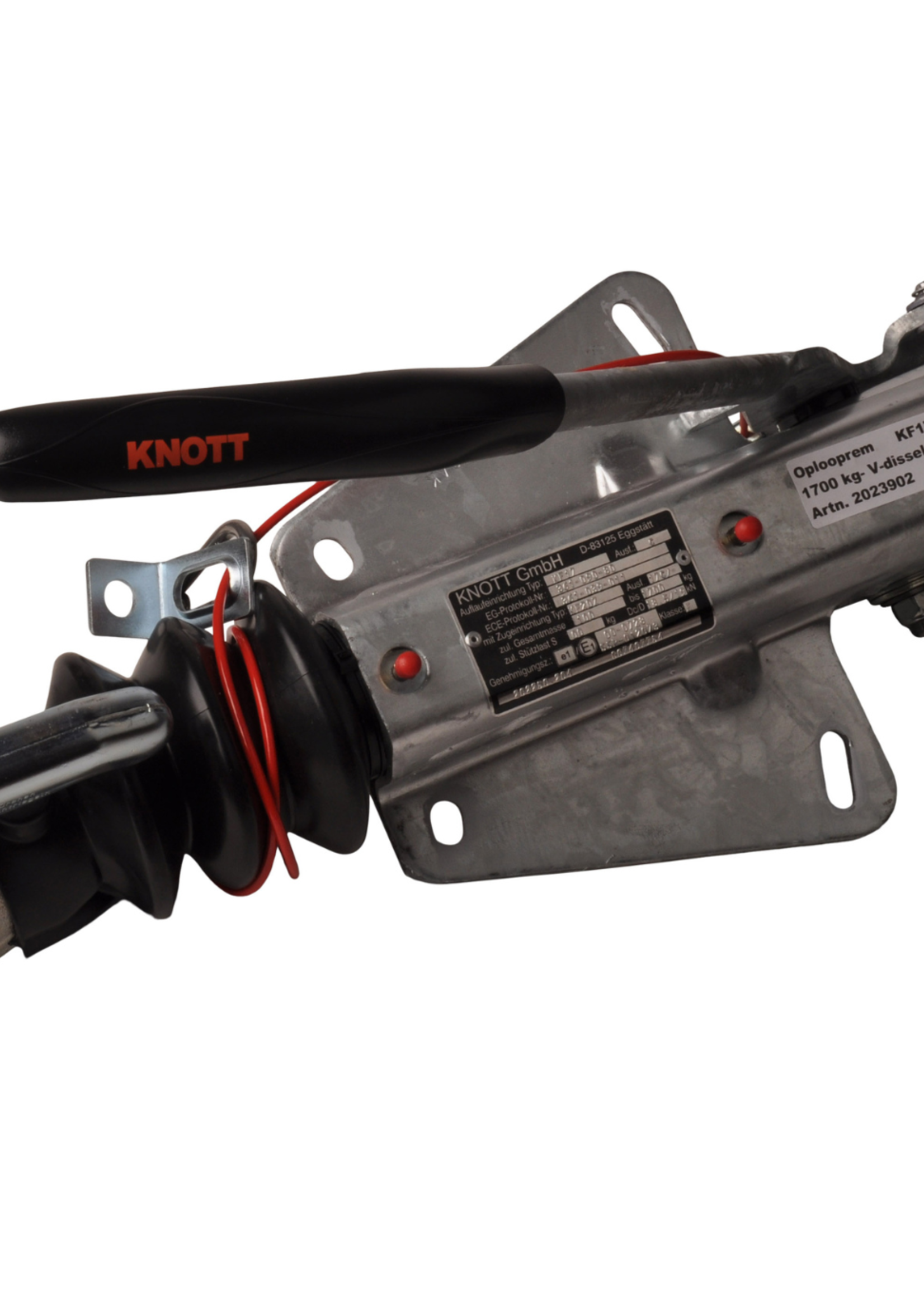 Knott Knott oplooprem aanhanger KF17-C - 1700 kg maximaal trekvermogen V-dissel aansluiting