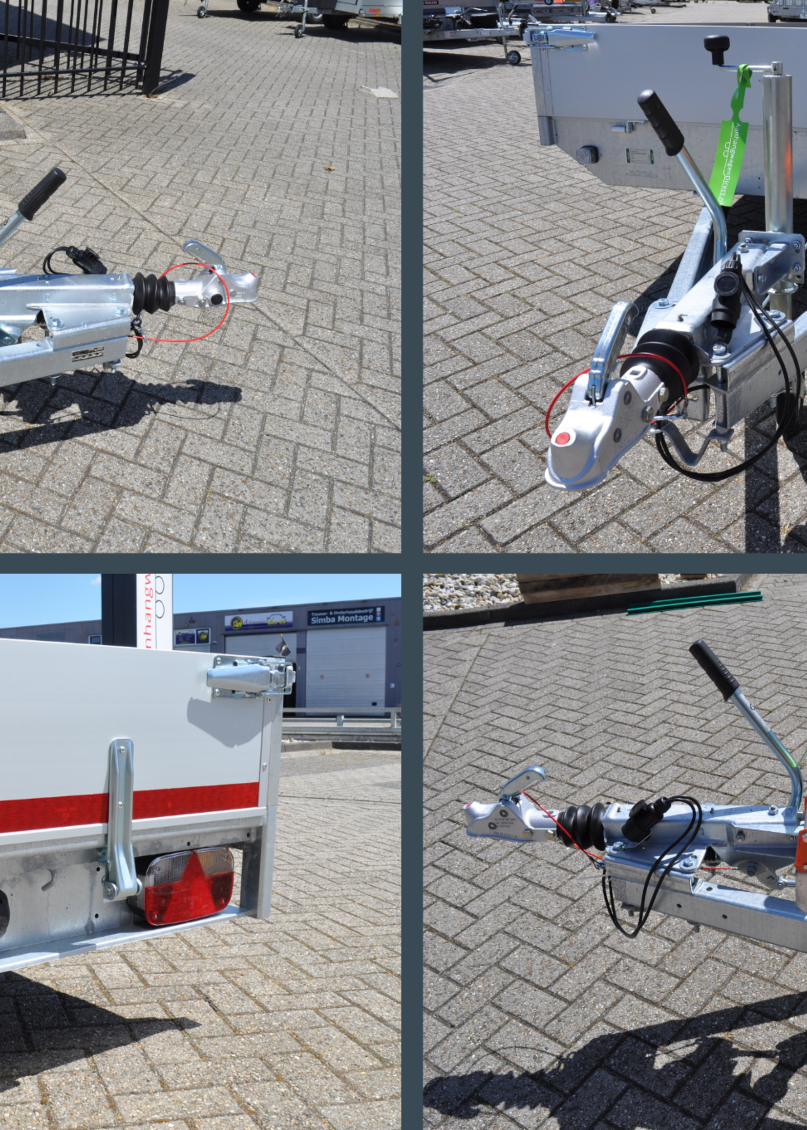 Eduard Geremde Eduard Multitransporter - 456x200 3000 kg bruto laadvermogen - 56 cm laadvloerhoogte - 30 cm borden - inclusief oprijplaten en handlier