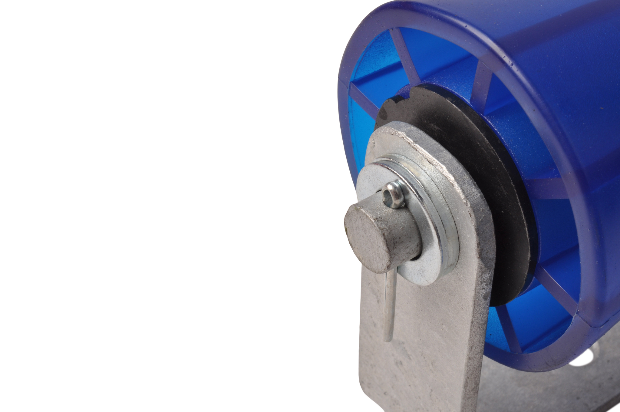 194x90 mm kielrol blauw compleet op steun