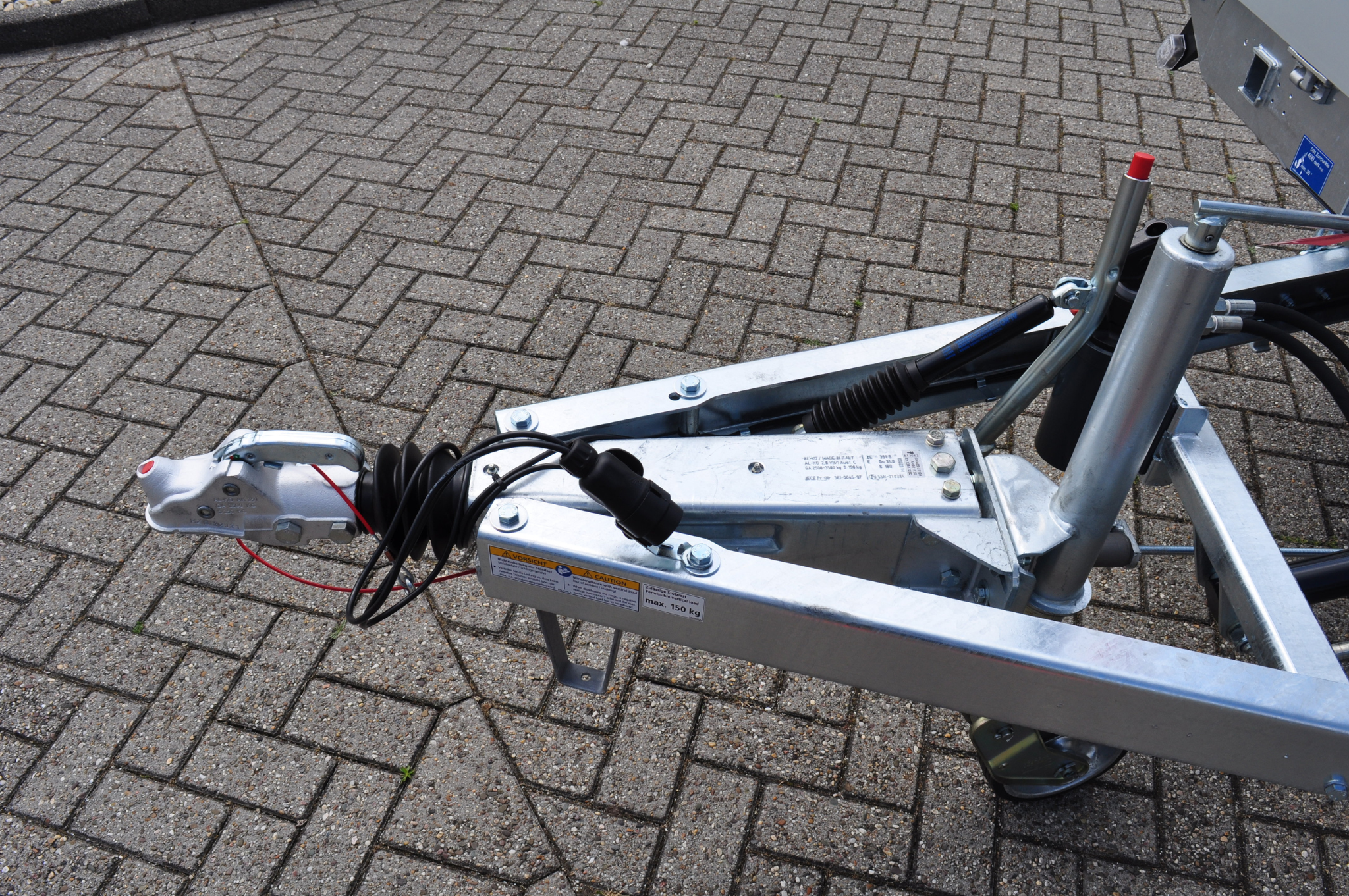 AL-KO oplooprem 2,8VB/1-C - 3500kg maximaal trekvermogen - koker 120 mm aansluiting