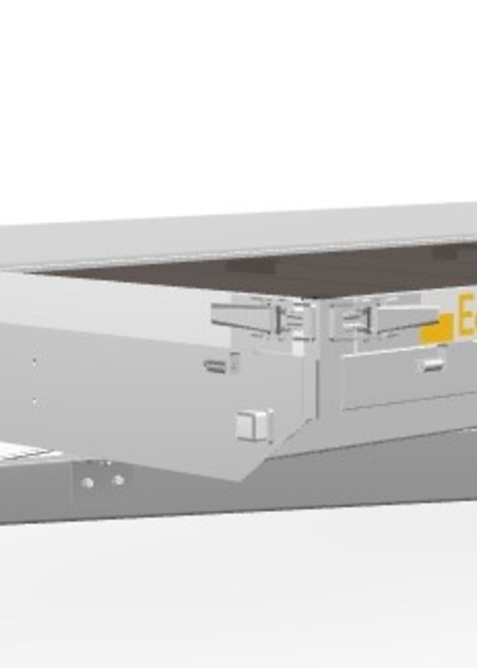 Eduard Geremde Eduard plateauwagen - 406x220 cm - 2700 kg bruto laadvermogen - 63 cm laadvloerhoogte - 10 cm borden - inclusief oprijplaten