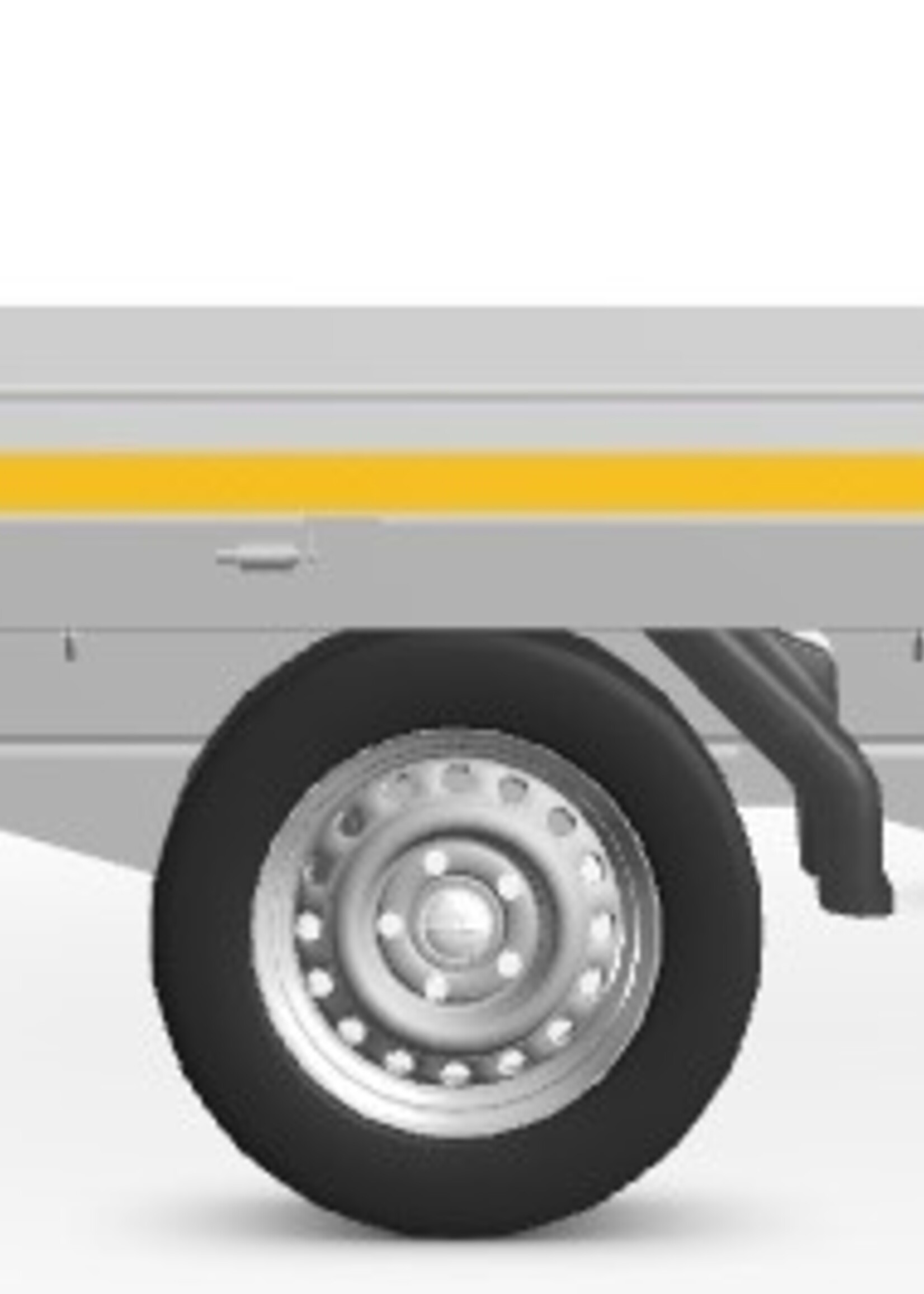 Eduard Geremde Eduard plateauwagen - 406x220 cm - 2700 kg bruto laadvermogen - 63 cm laadvloerhoogte - 10 cm borden - inclusief oprijplaten