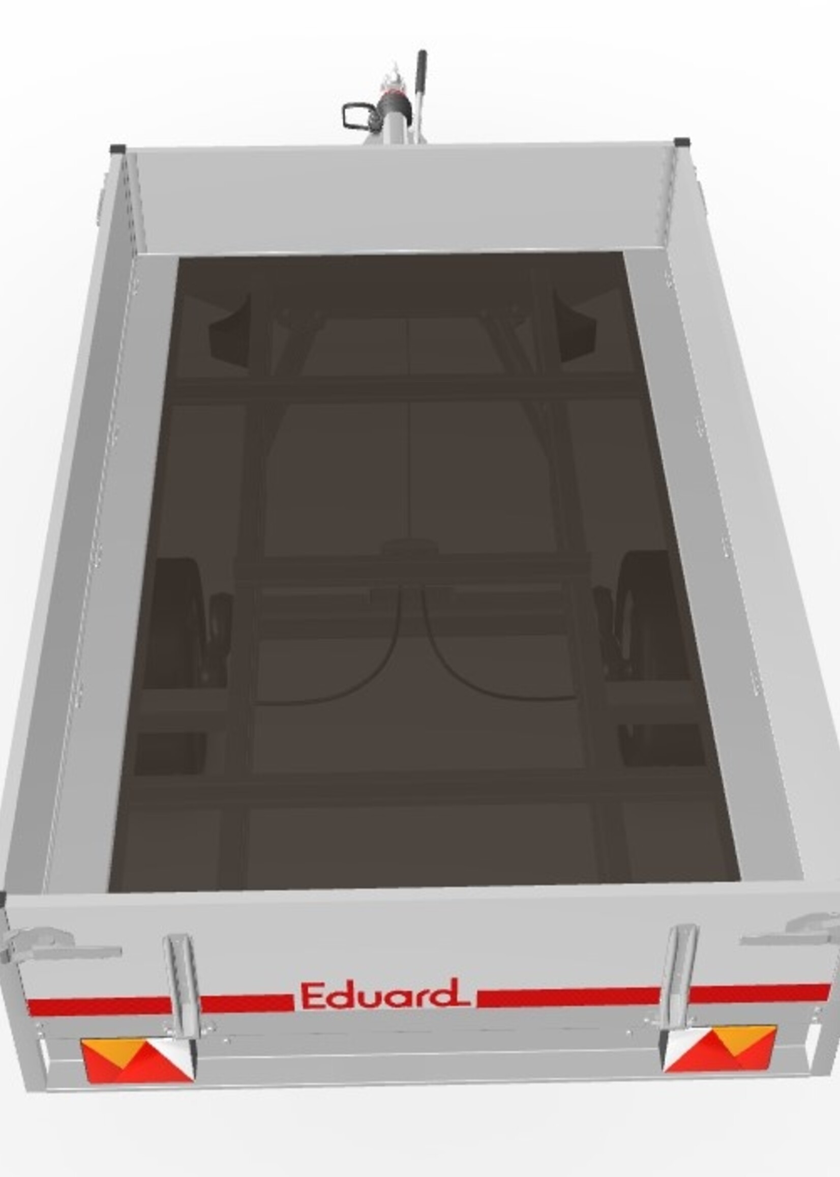 Eduard Geremde Eduard Plateauwagen - 250x145 cm - 1350 kg - 63 cm laadvloerhoogte