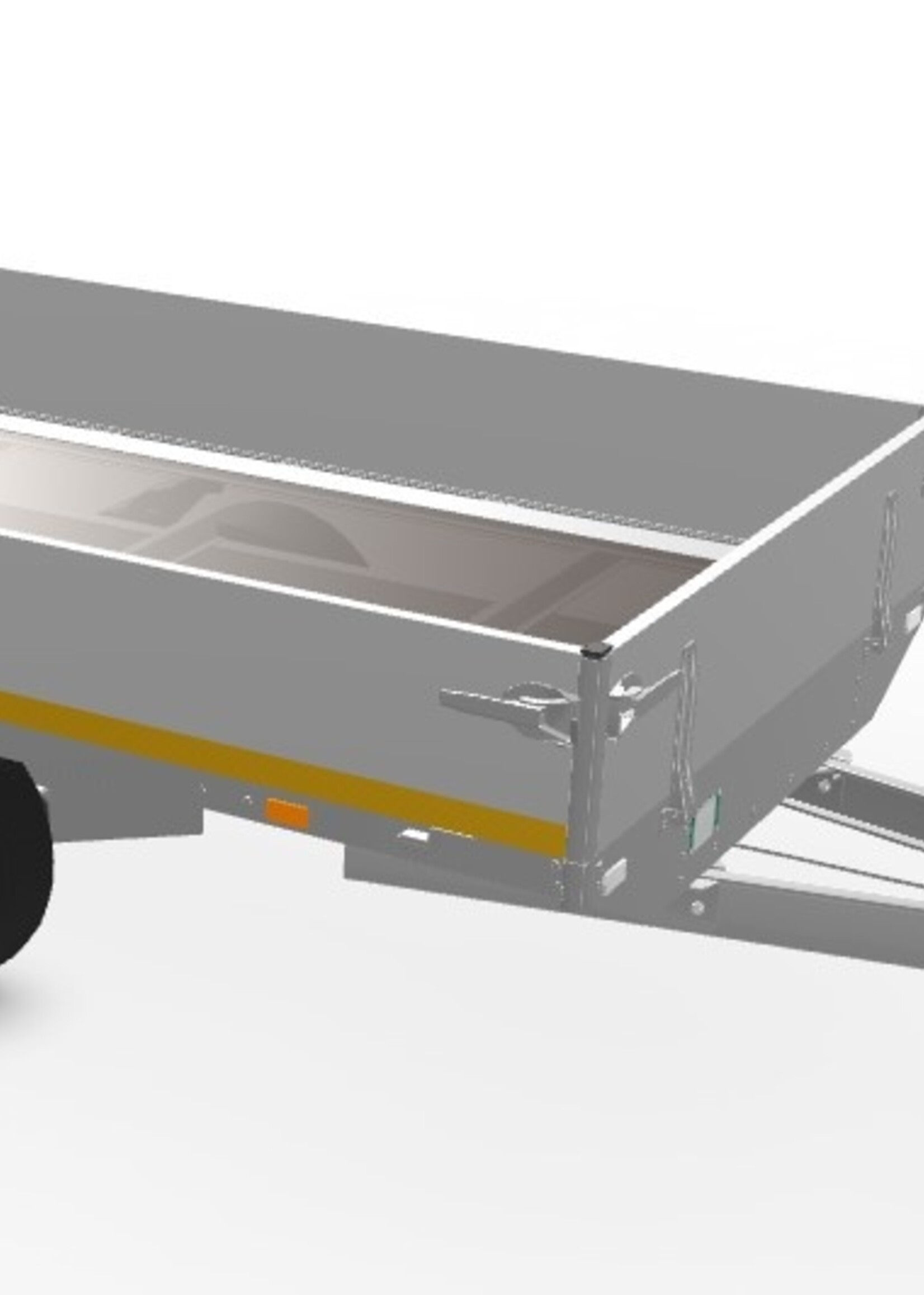Eduard Geremde Eduard Plateauwagen - 250x145 cm - 1350 kg - 63 cm laadvloerhoogte