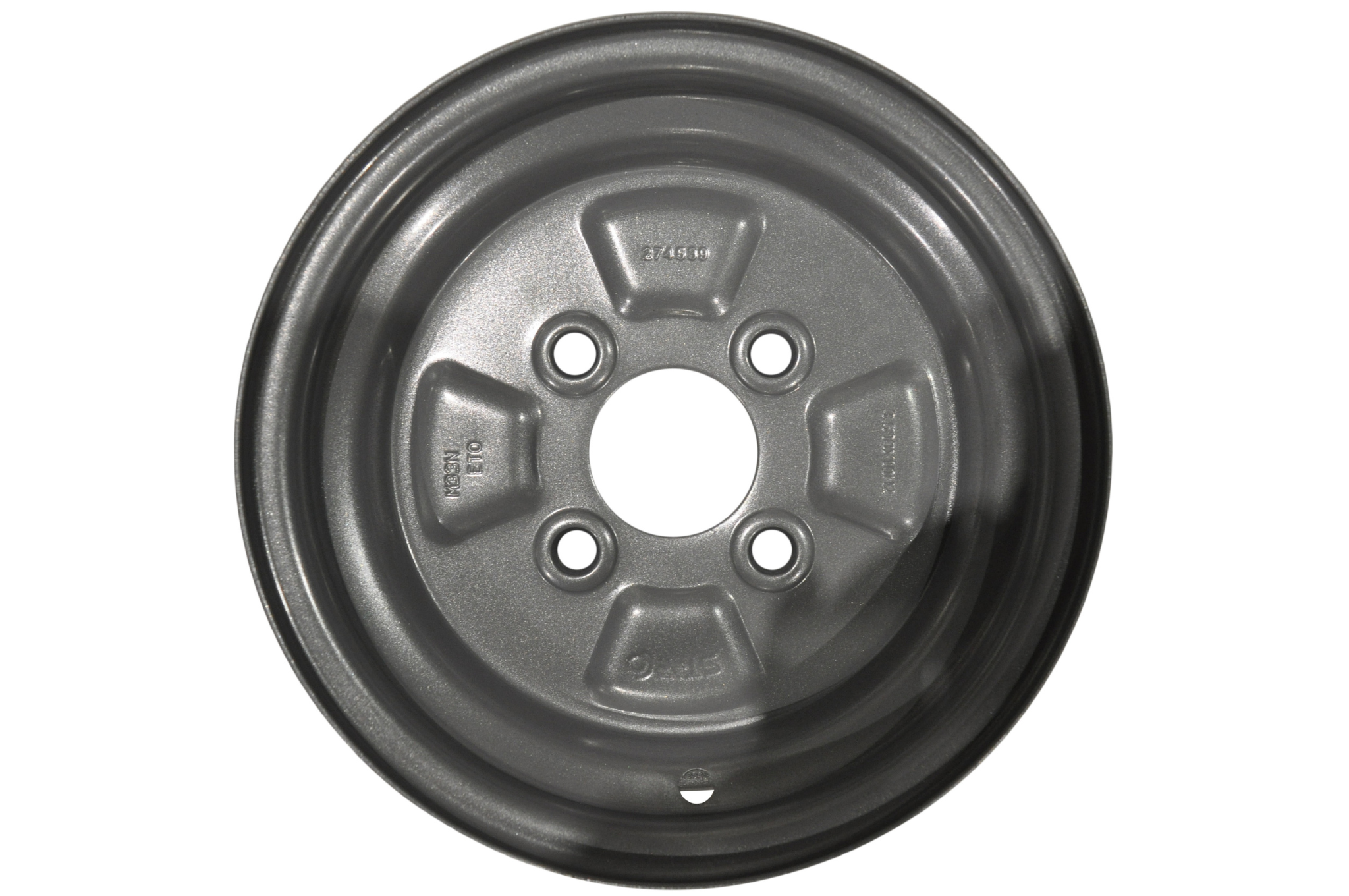 Losse 10 inch velg voor aanhangwagens - 3.50Bx10 (4x100) 500 kg ET0
