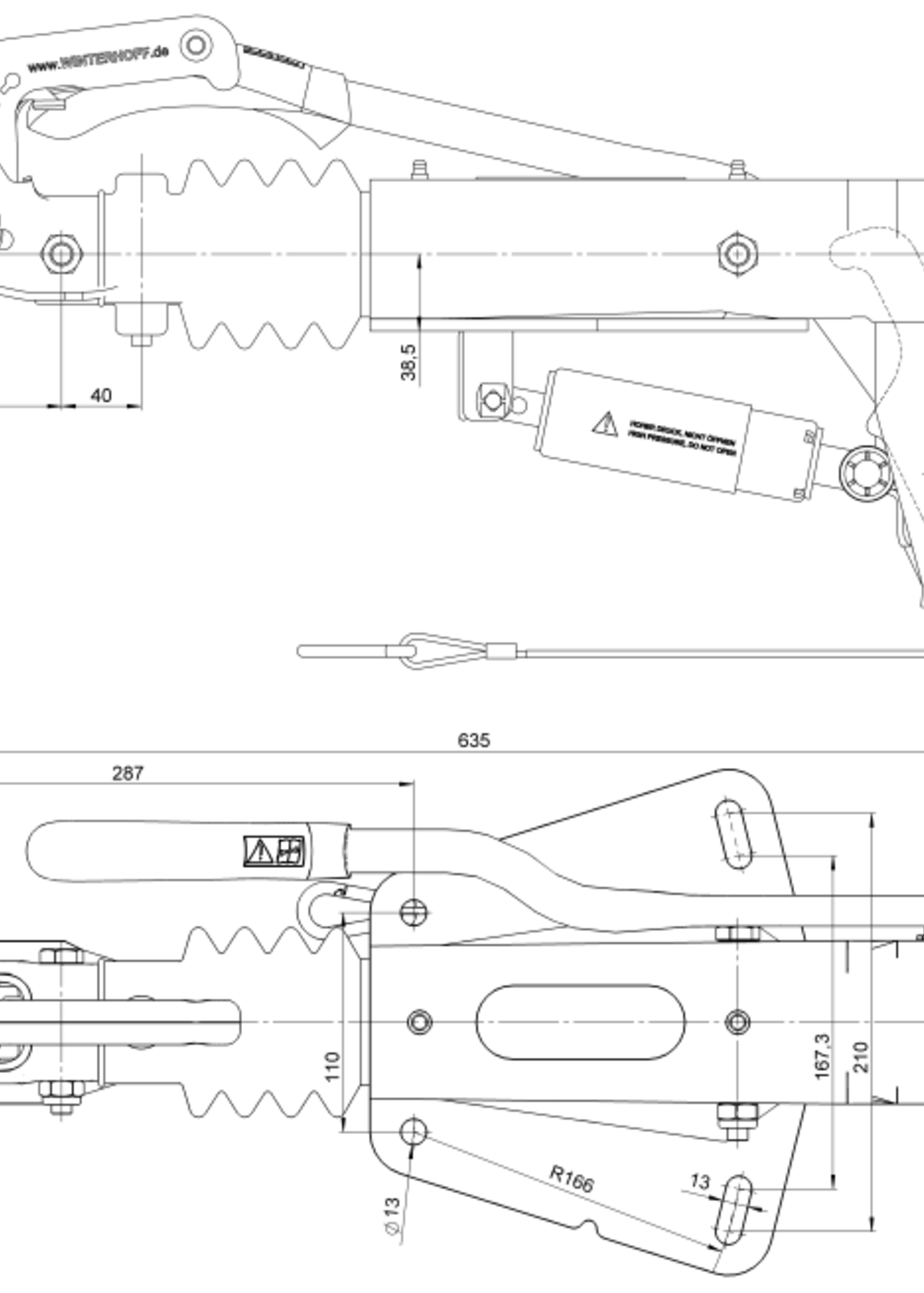 BPW BPW oplooprem aanhanger ZAF 1,6-3 Uitvoering C - 1500 maximaal trekvermogen