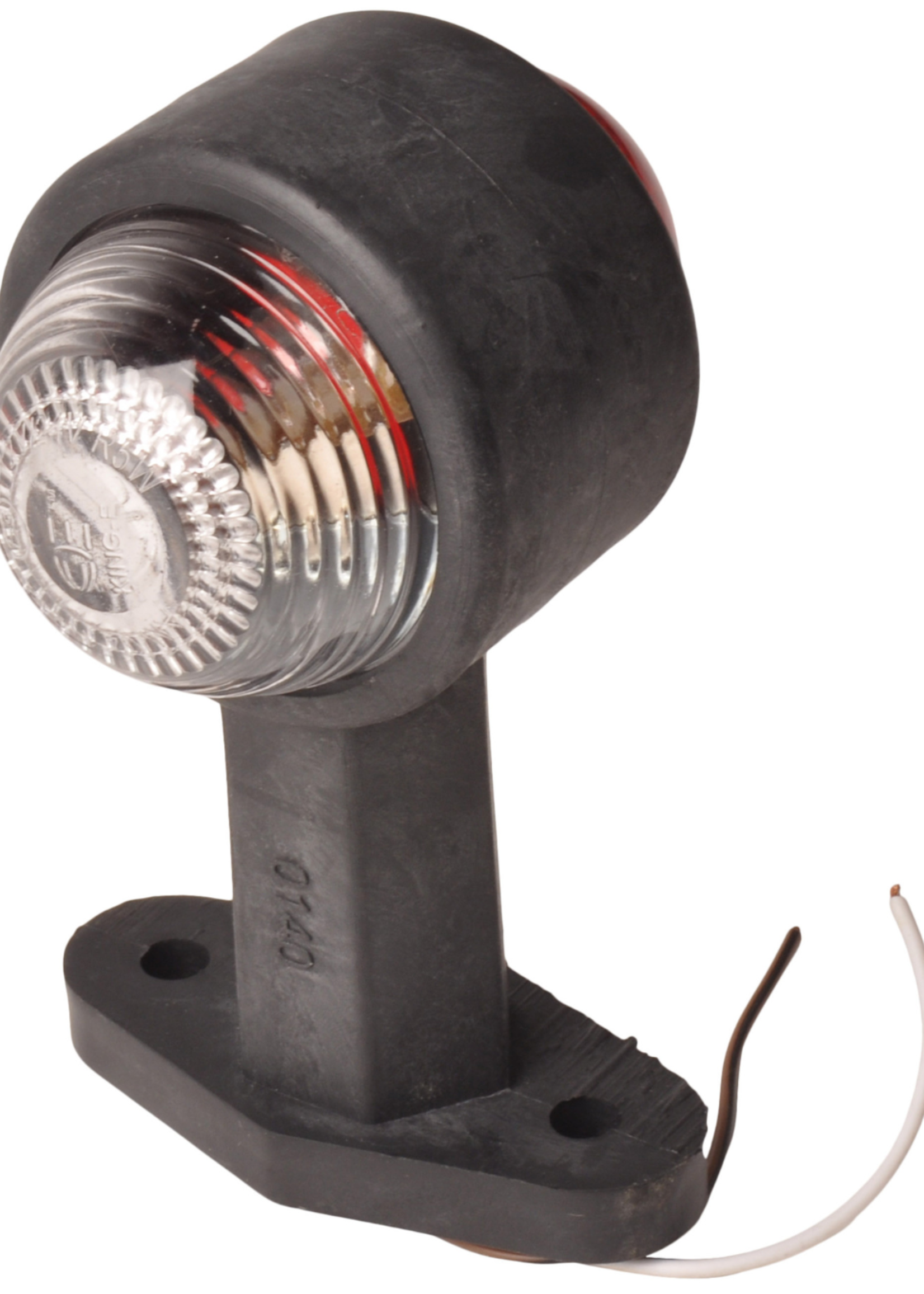 Cantonal Breedtelicht rood/wit 120 mm recht