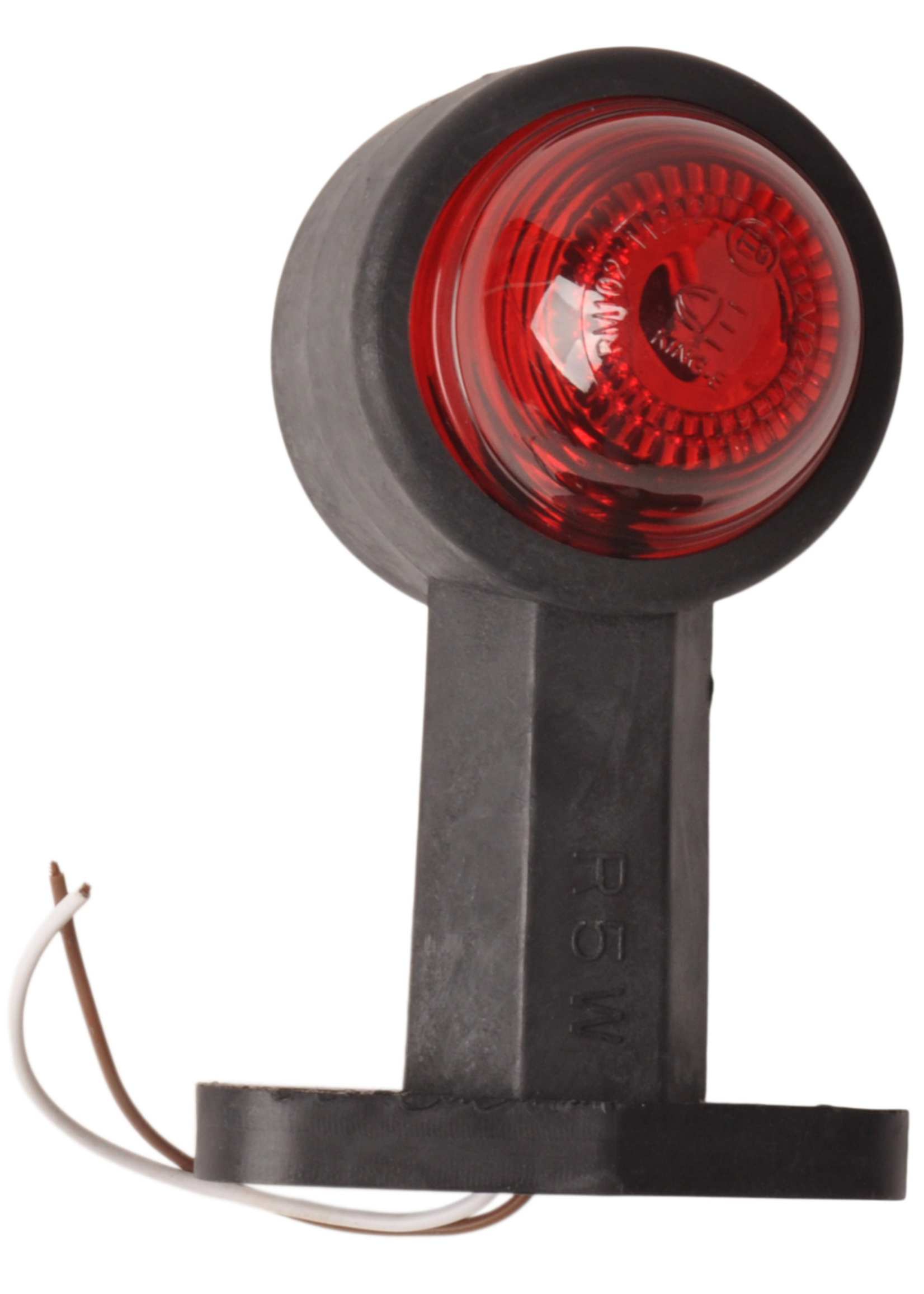 Cantonal Breedtelicht rood/wit 120 mm recht