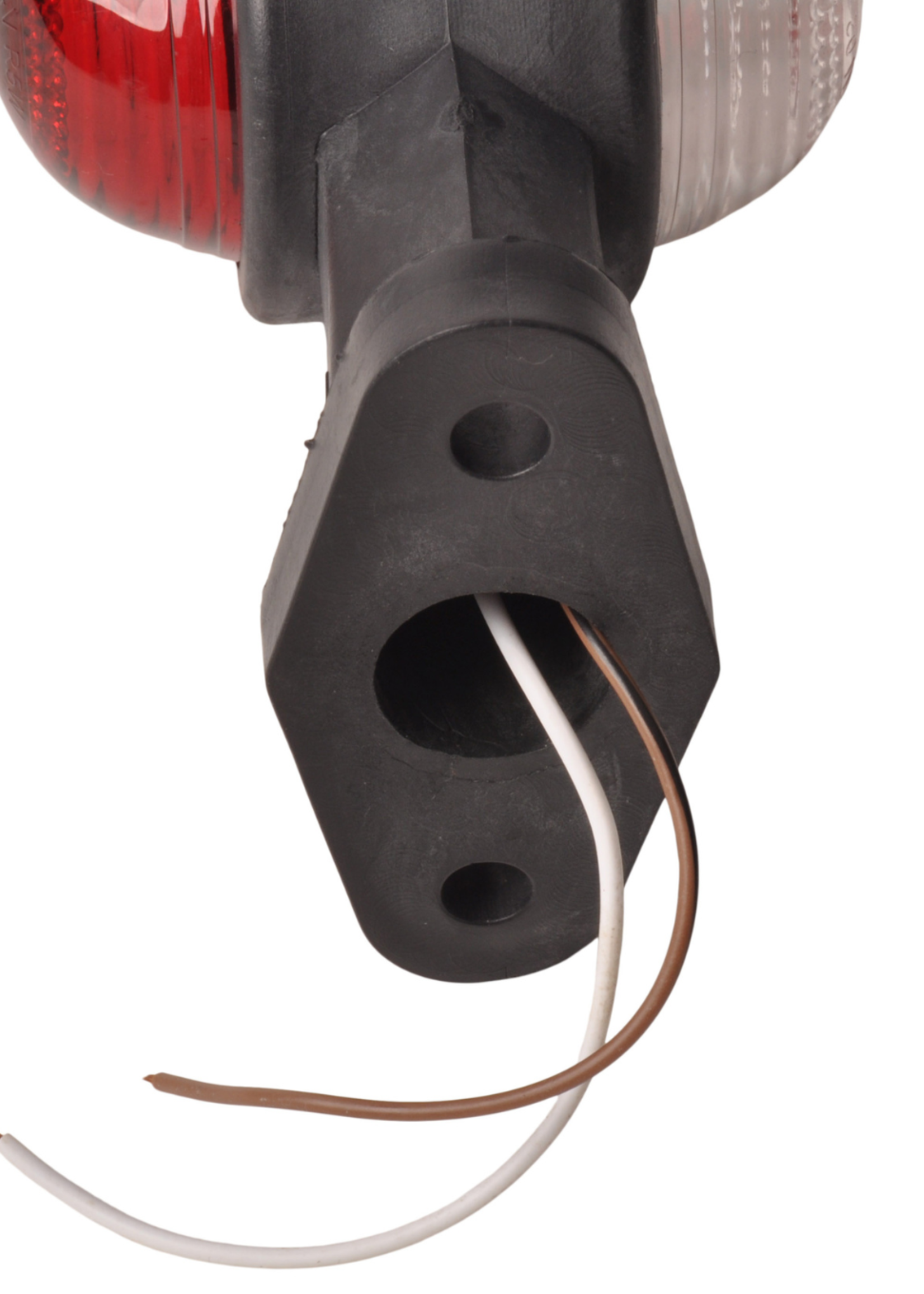 Cantonal Breedtelicht rood/wit 120 mm recht