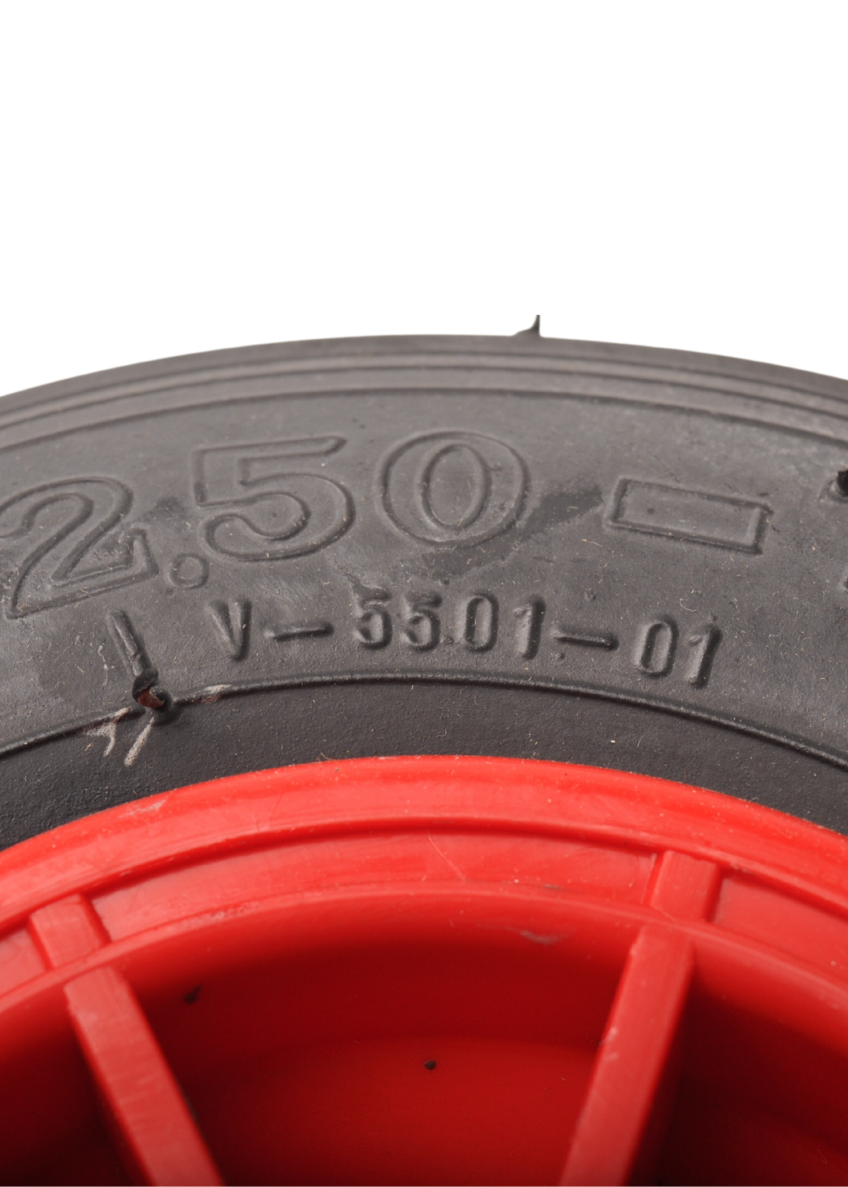 Cantonal 2.50-4 steekwagenwiel - luchtband en kunststof velg - 75 kg maximale belasting - 20 mm asgat/naafdiameter - inclusief rollager