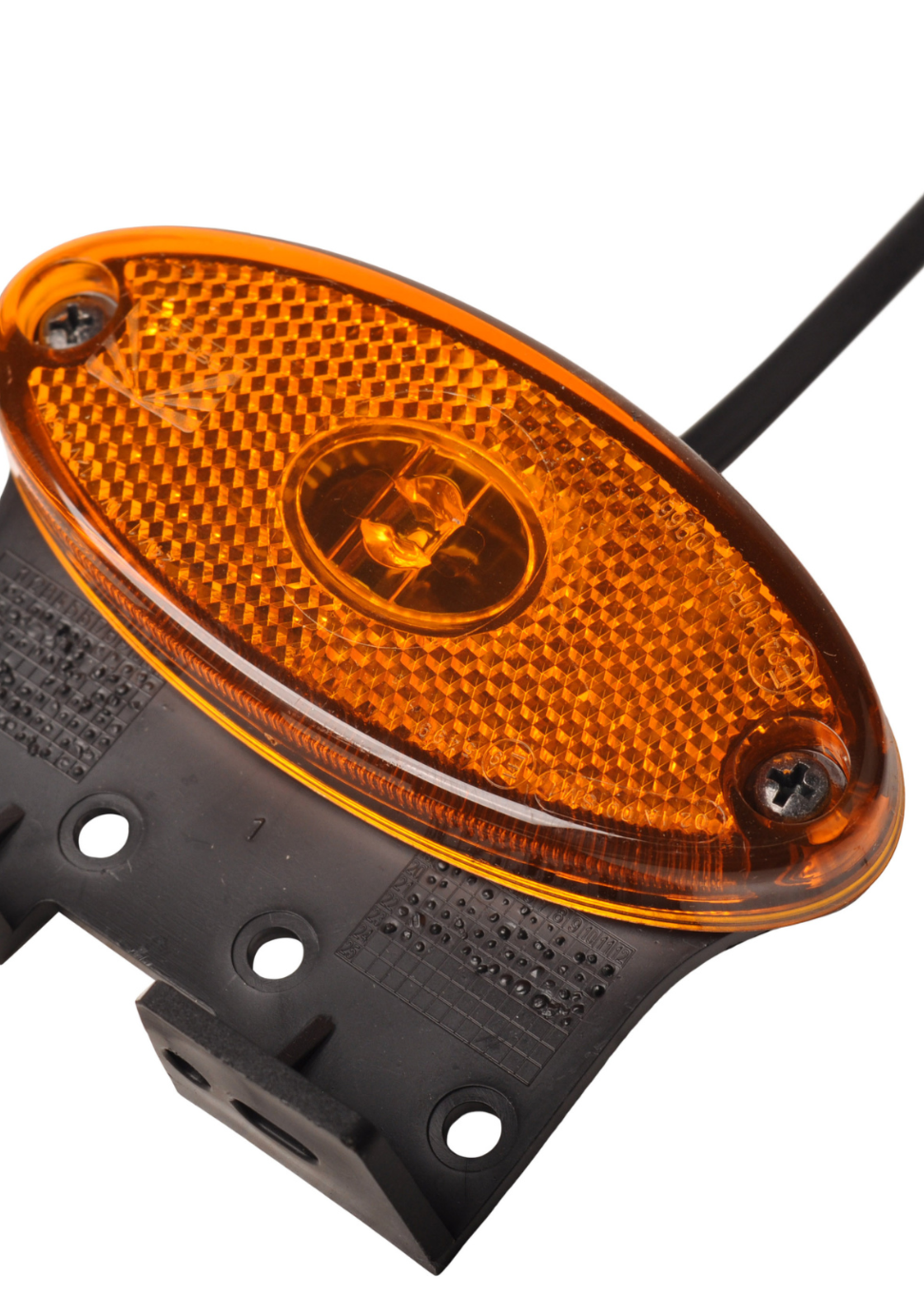Aspock Aspock Flatpoint 2 - oranje/gele markeringslamp - connector aansluiting - LED - op houder