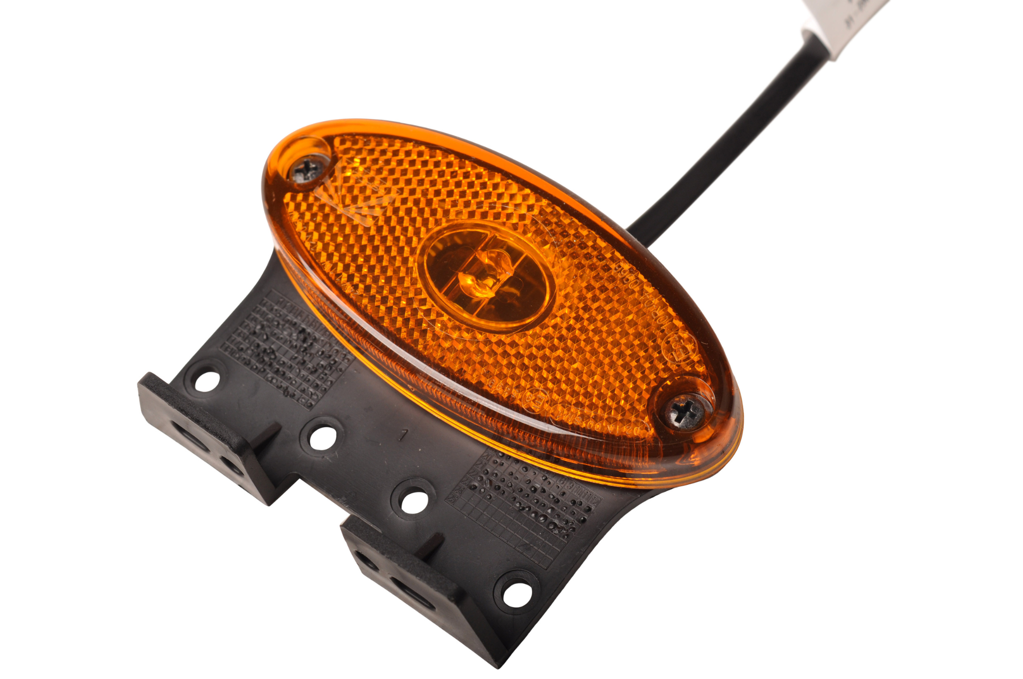 Aspock Flatpoint 2 - oranje/gele markeringslamp - connector aansluiting - LED - op houder