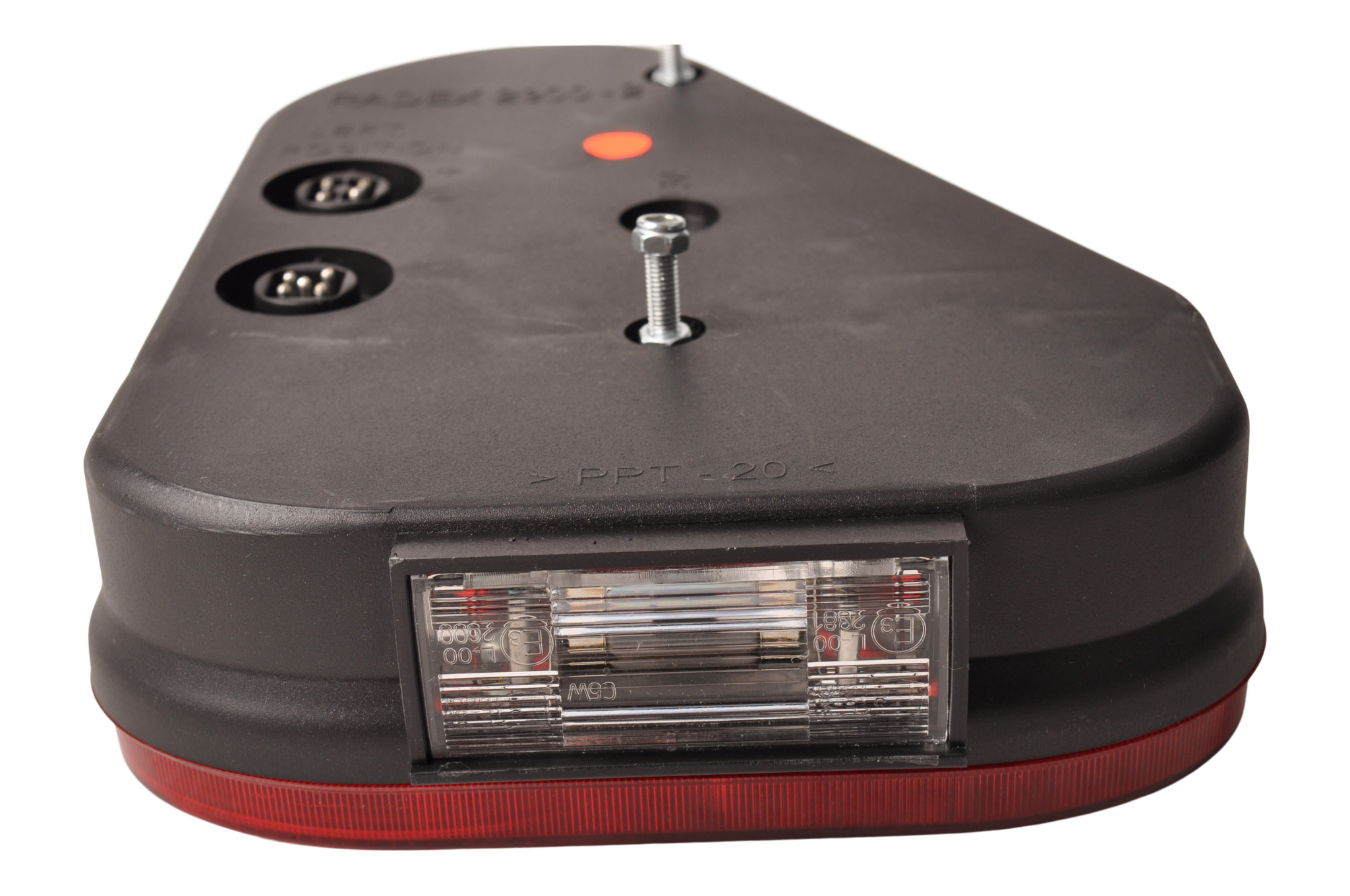 Radex 2900 Links 180x240x60 mm - verticale montage - voorzien van 5-polige Radex connector aansluiting