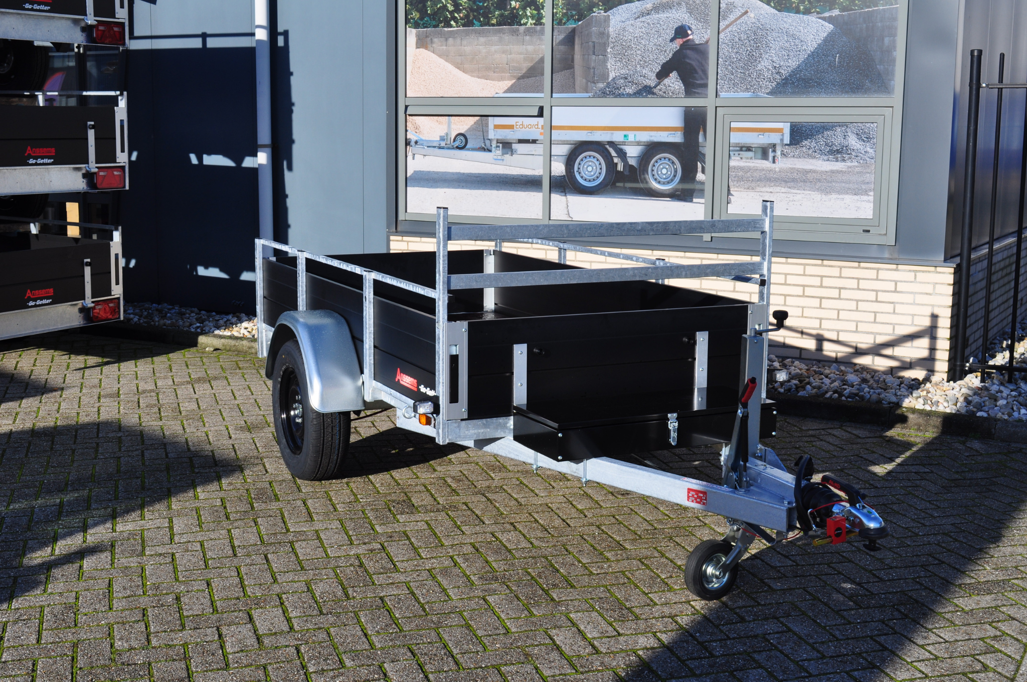Anssems Go Getter bakwagen BSX 251x130 cm black edition - 1350 kg - geremd