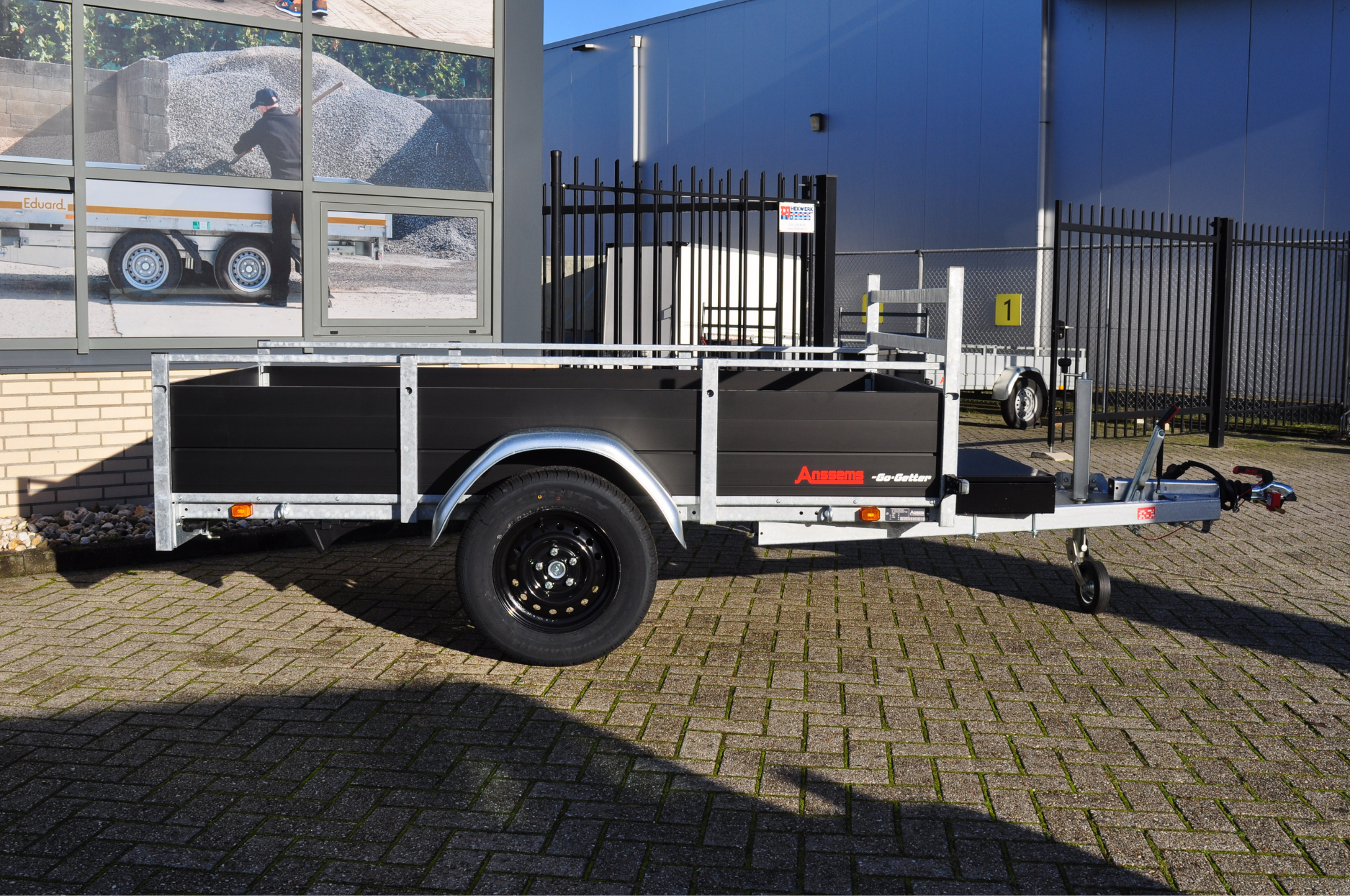 Anssems Go Getter bakwagen BSX 251x130 cm black edition - 1350 kg - geremd