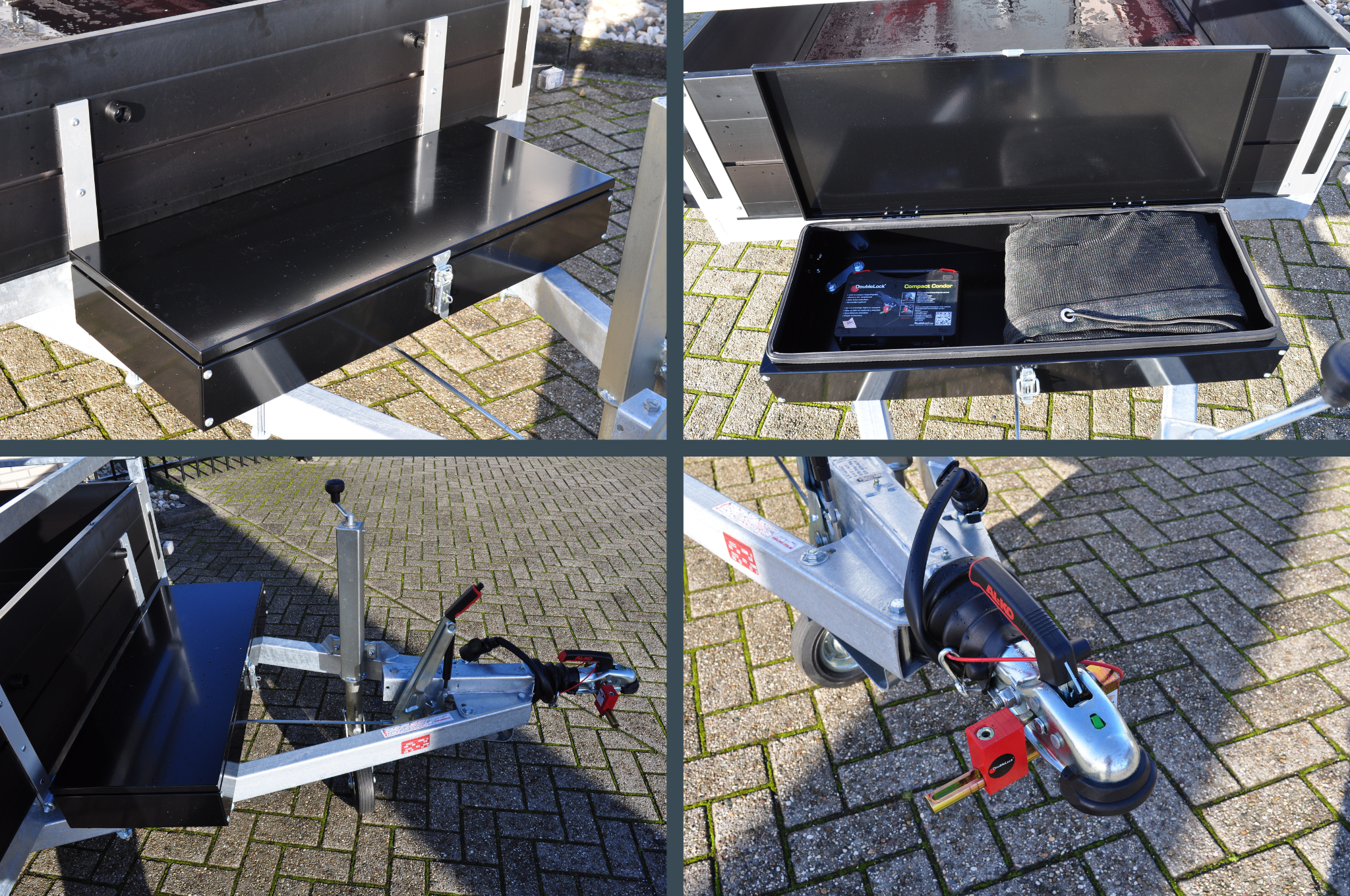 Anssems Go Getter bakwagen BSX 251x130 cm black edition - 1350 kg - geremd
