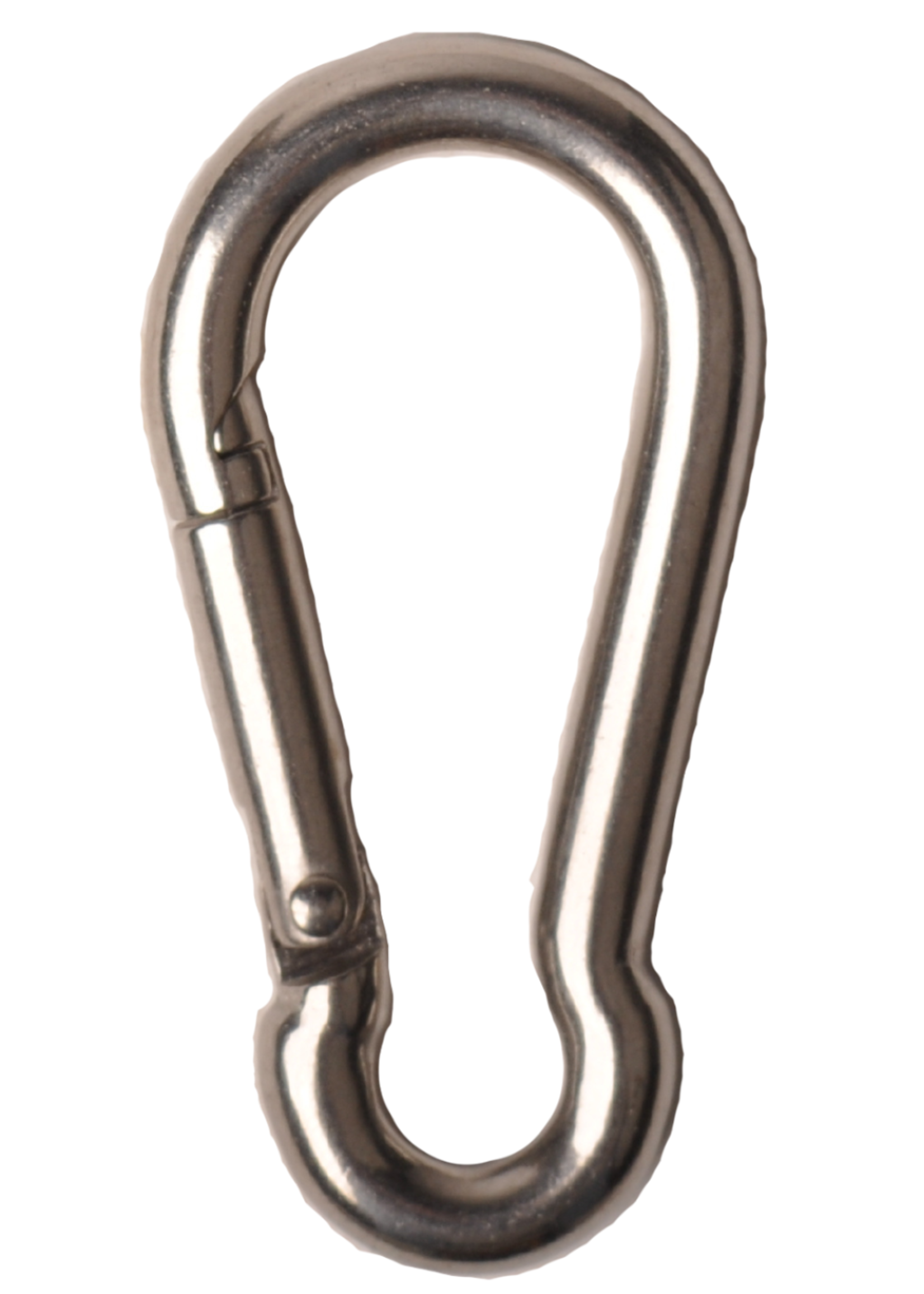 Cantonal Karabijnhaak RVS 60x6 mm - 9 mm oogdiameter