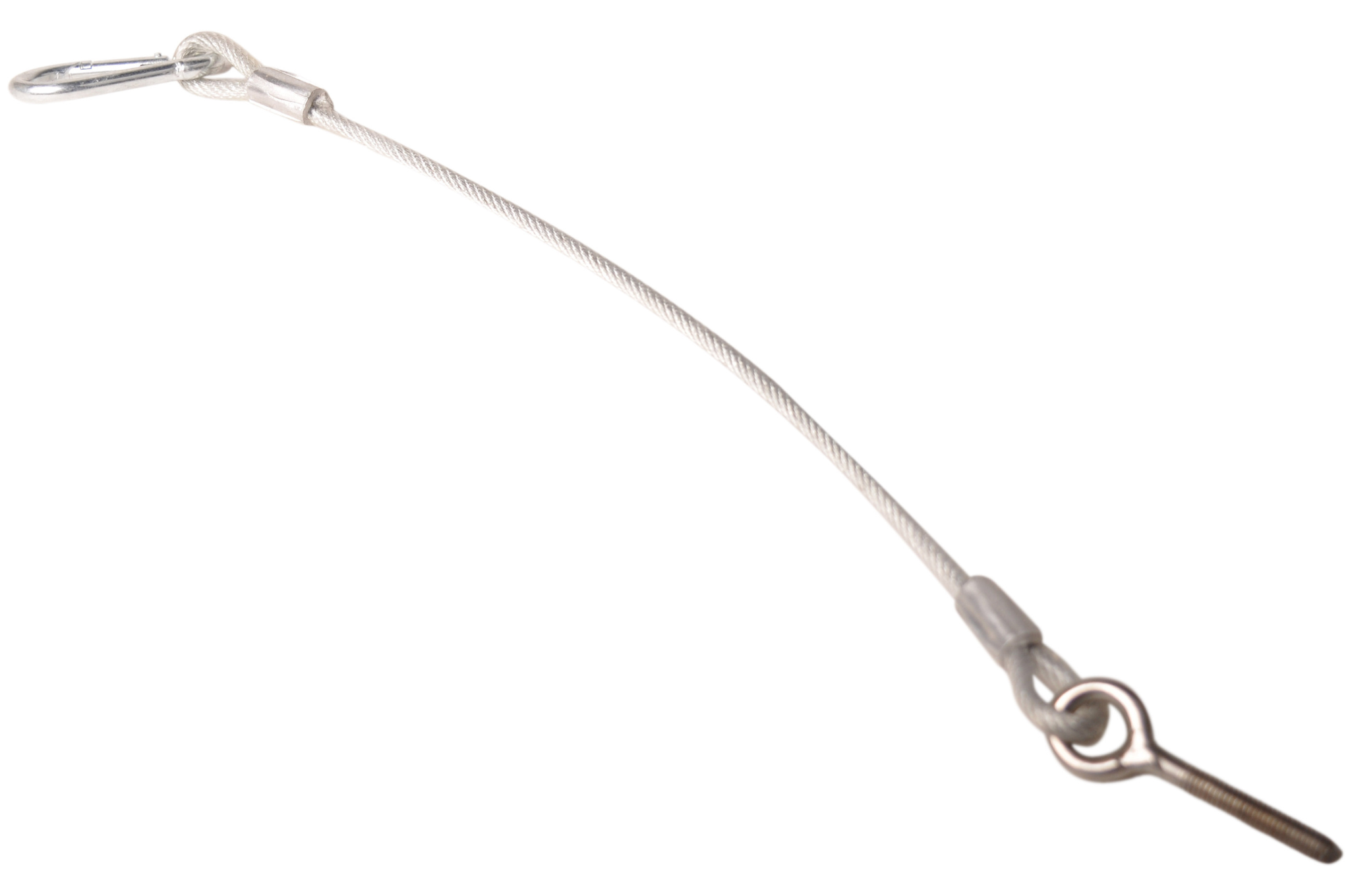 Achterklepkabel met karabijnhaak 43 cm