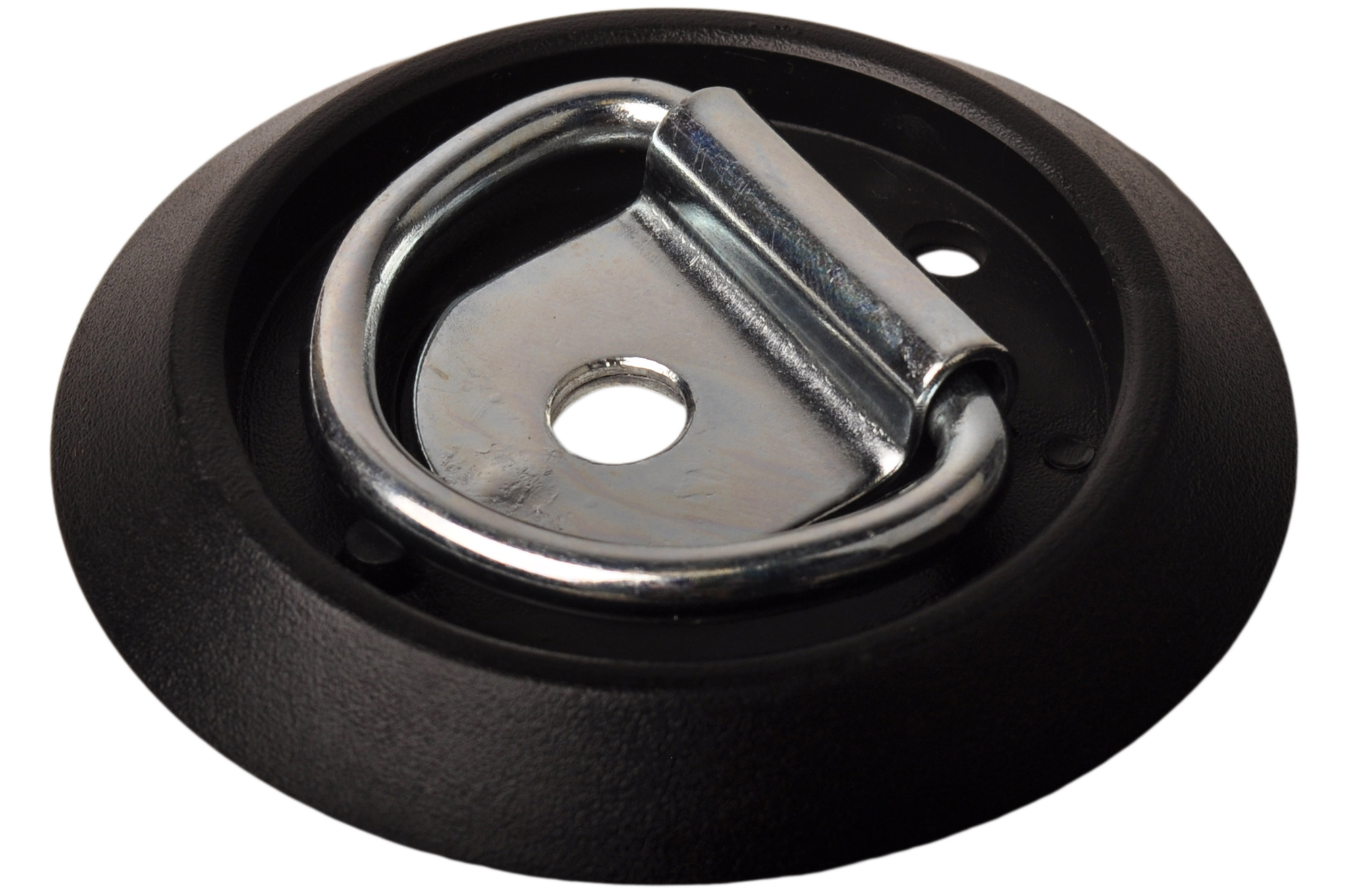 Bevestigingsring op ronde kunststof voet 100x14 mm