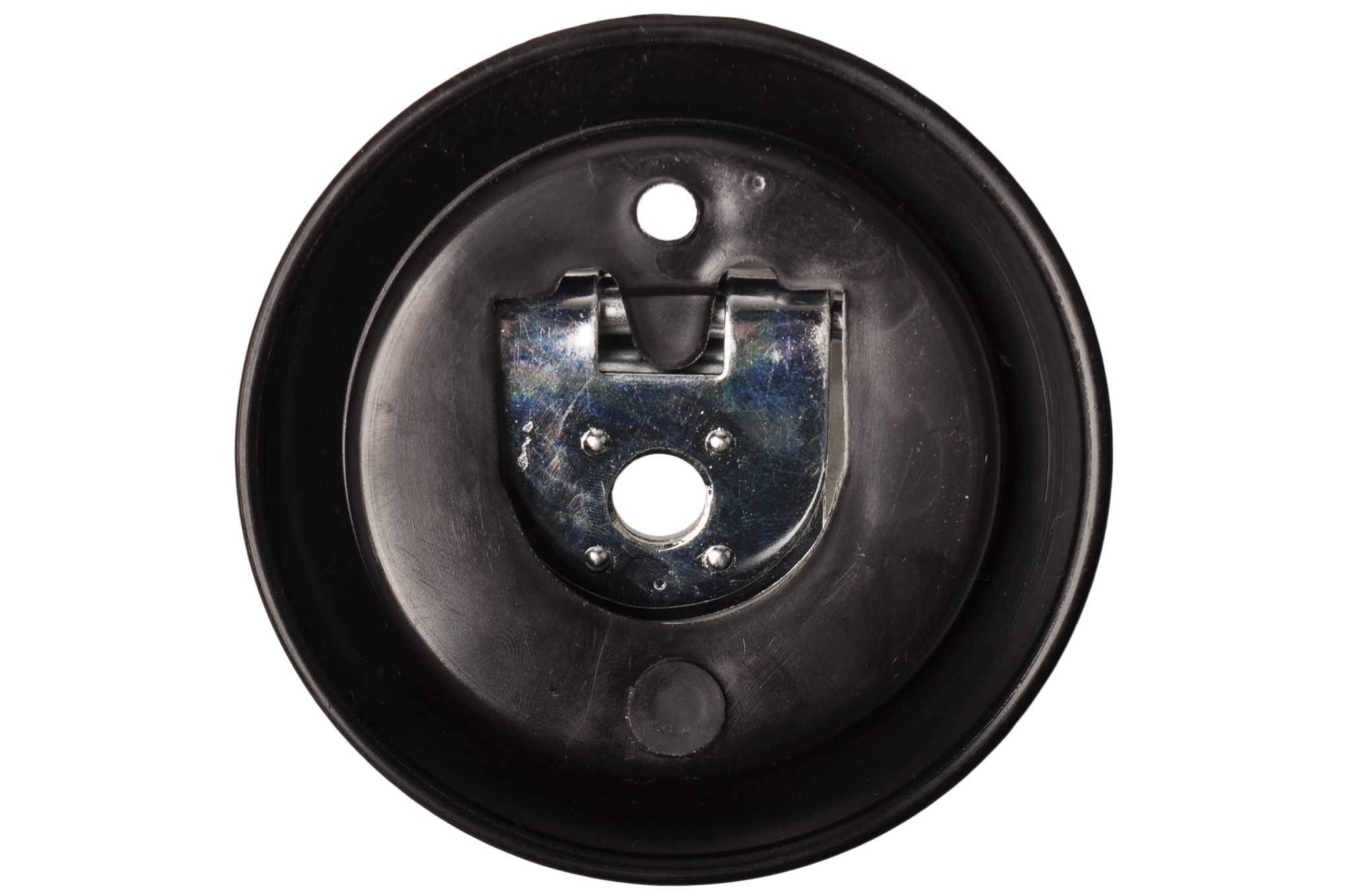 Bevestigingsring op ronde kunststof voet 100x14 mm