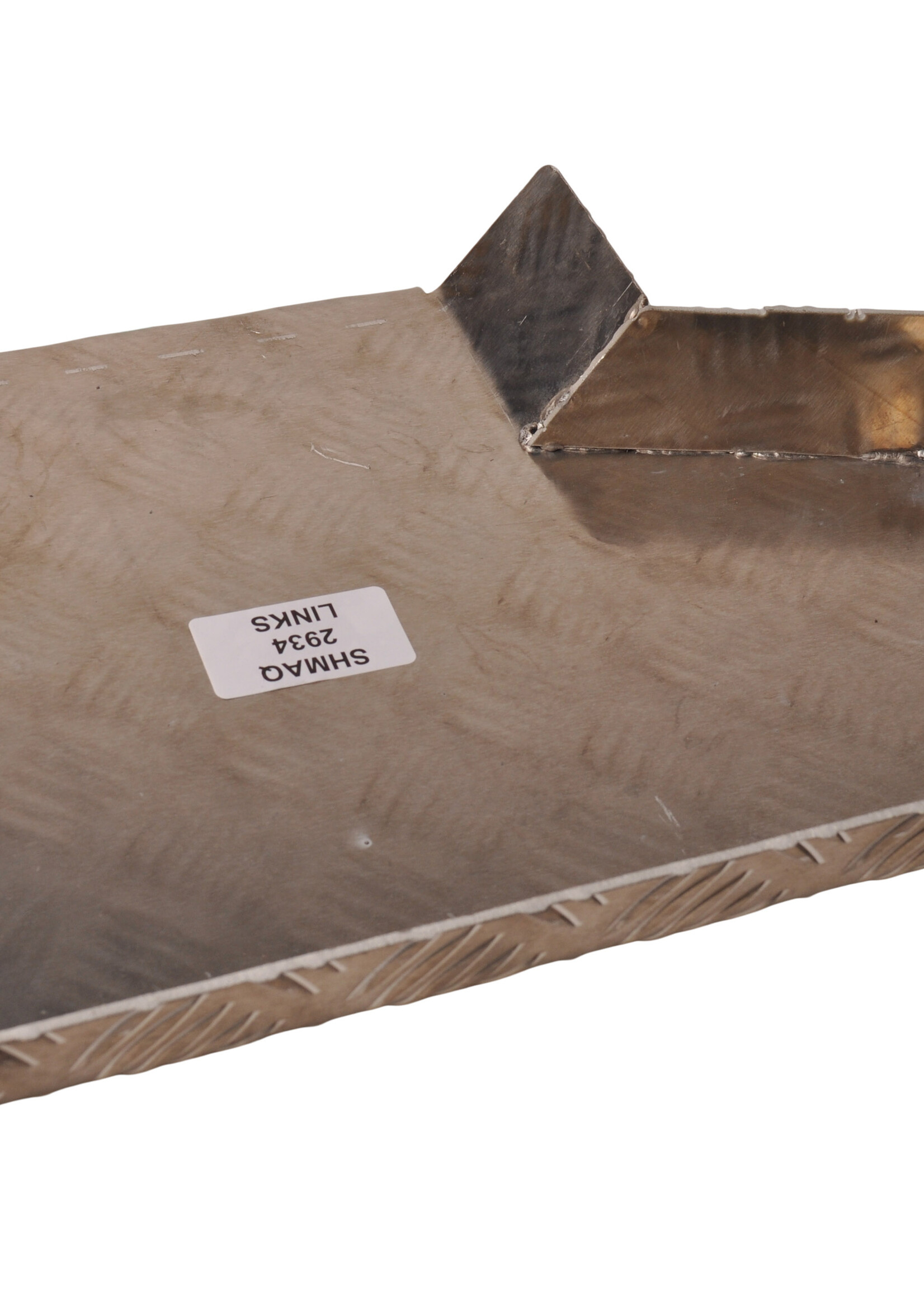 De Haan Half spatbord links 340x290 mm - geschikt voor Hapert kipper -aluminium traanplaat materiaal