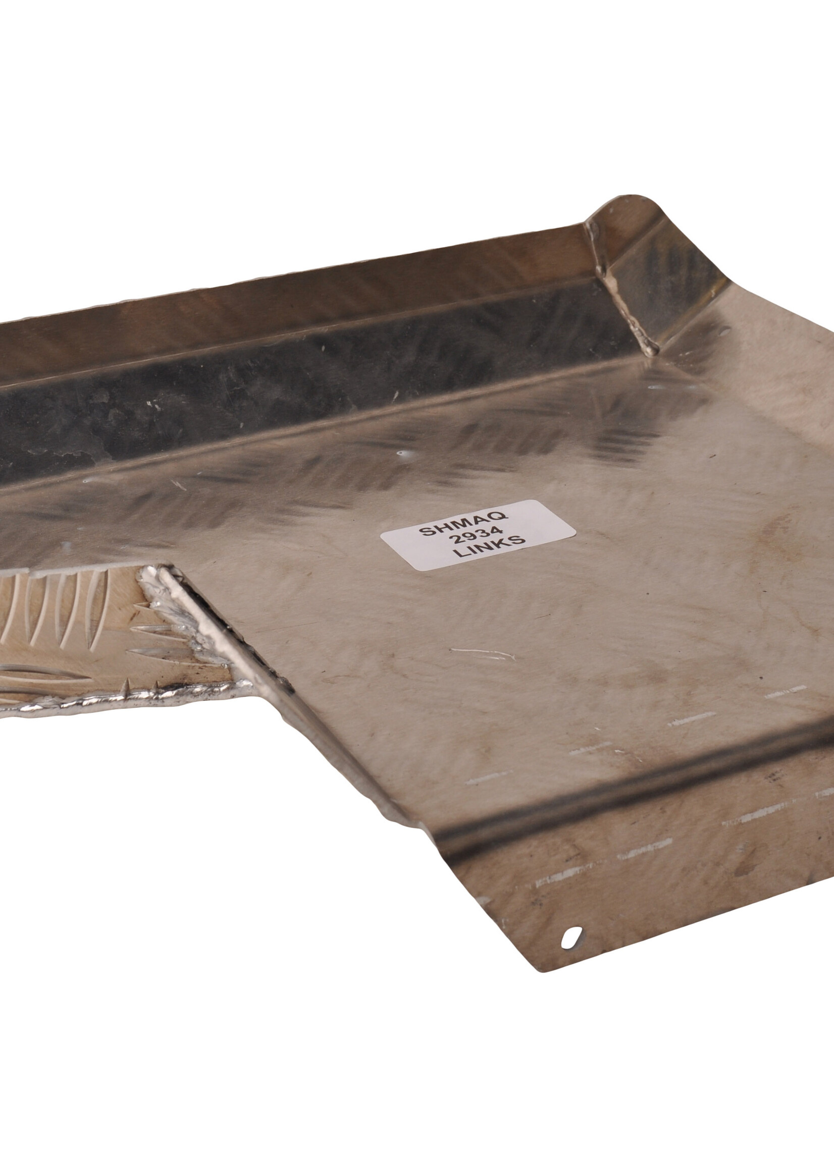 De Haan Half spatbord links 340x290 mm - geschikt voor Hapert kipper -aluminium traanplaat materiaal