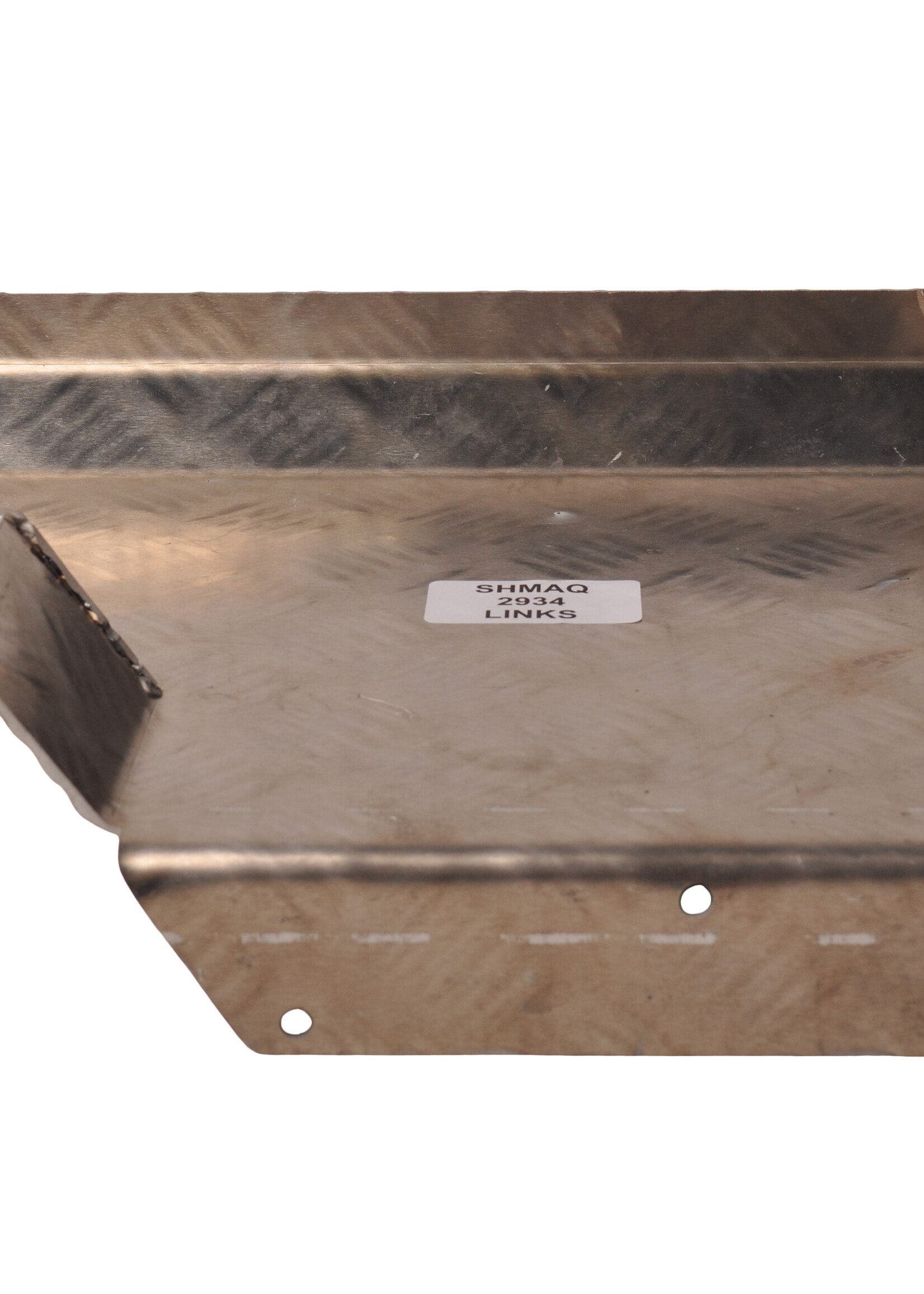 De Haan Half spatbord links 340x290 mm - geschikt voor Hapert kipper -aluminium traanplaat materiaal