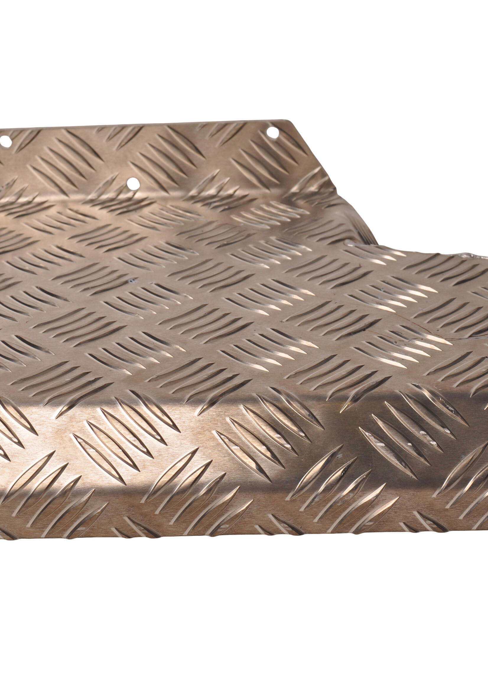 De Haan Half spatbord rechts 340x290 mm - geschikt voor Hapert kipper - aluminium traanplaat materiaal