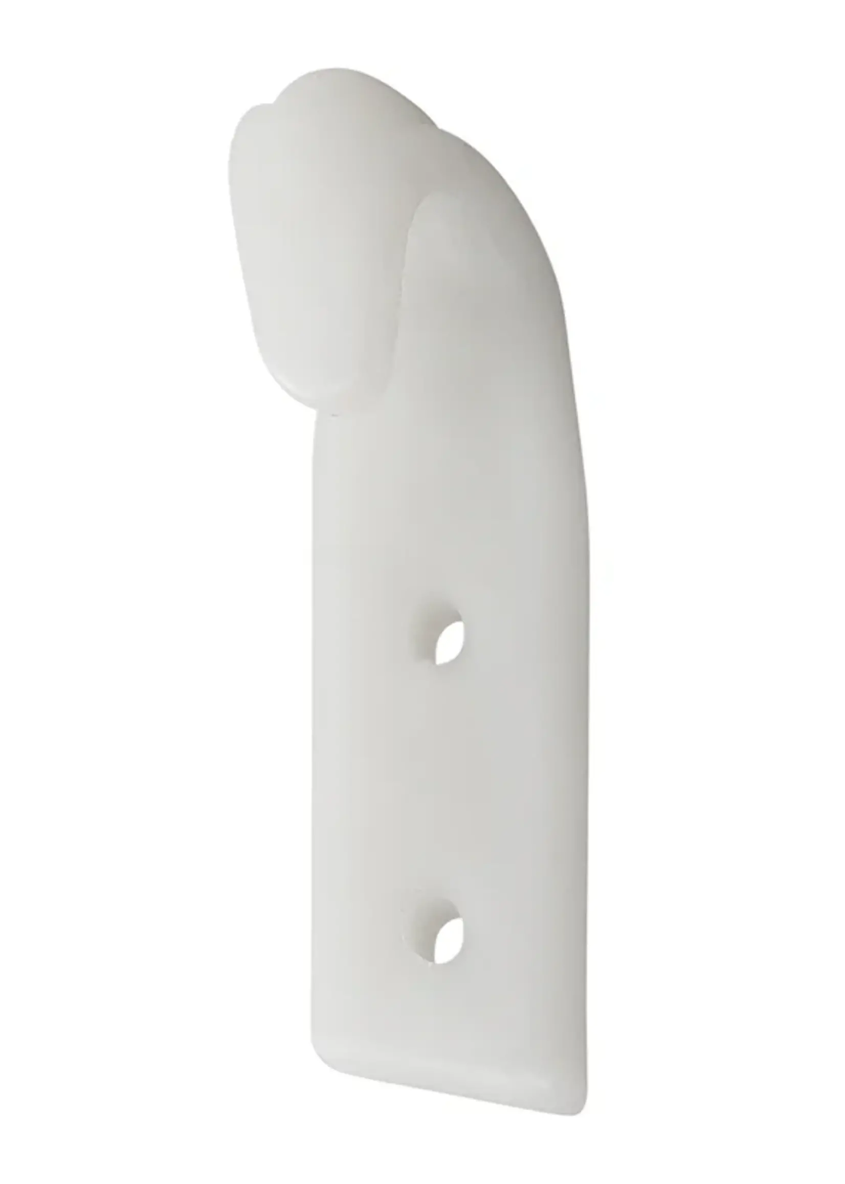 Cantonal Opschroefbare kunststof haak - 65x20 mm - 1 stuk