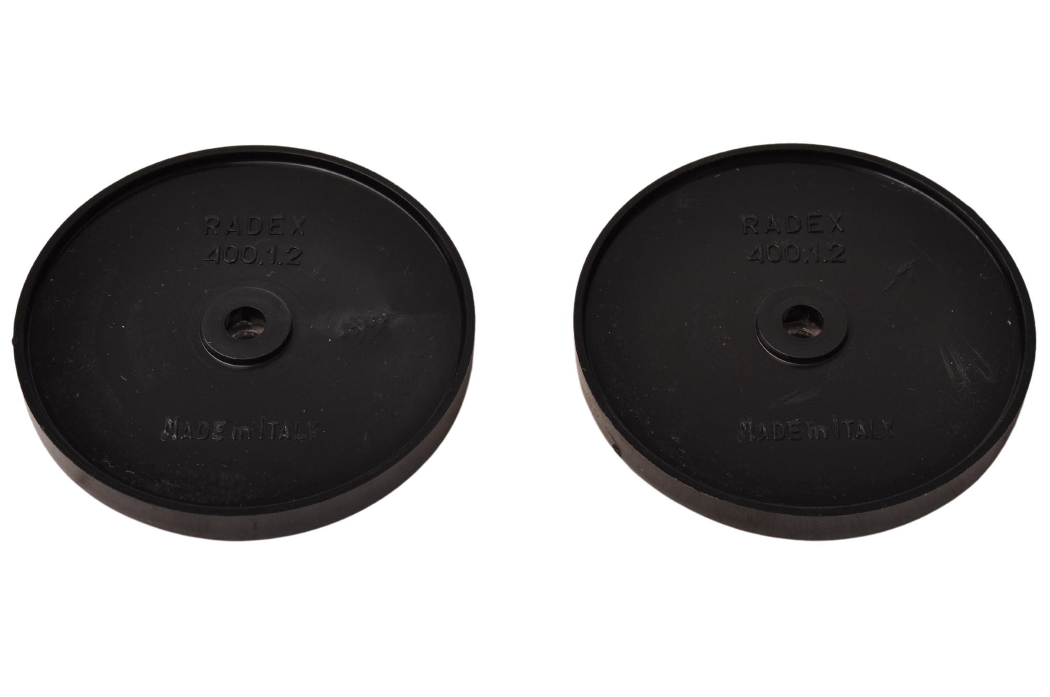 Witte reflector 60 mm schroefgaten rond - 2 stuks