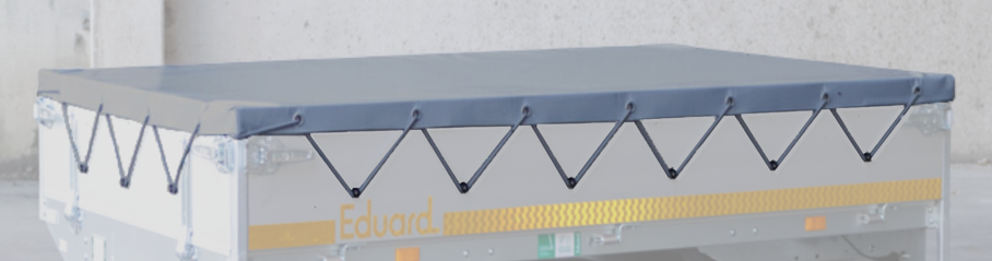 Vlakzeil op maat voor Eduard aanhanger - 250x145 cm - waterdicht
