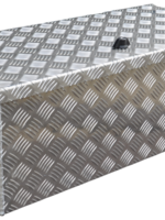 De Haan DE HAAN BOX L - 750x380x280 mm - waterdichte en stofdichte aluminium traanplaat disselbak - voorzien van vlinderslot, spansluiting of t-sluiting