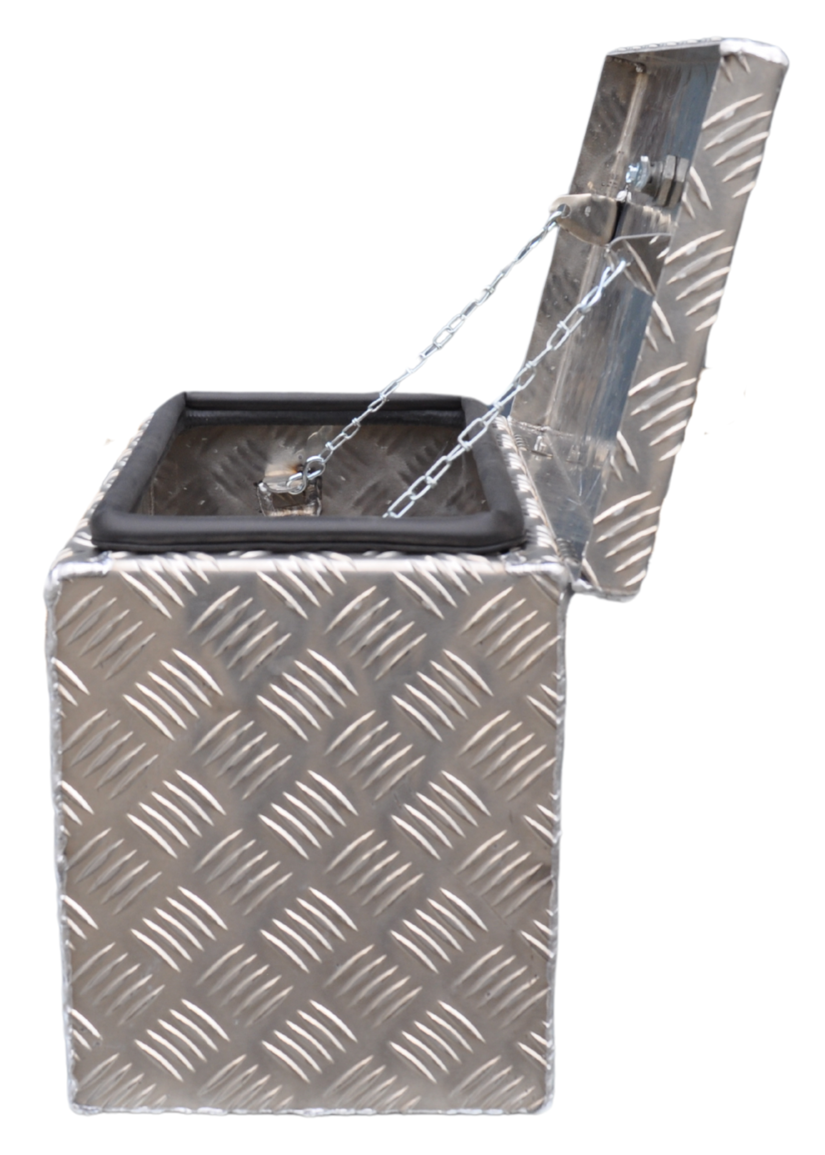De Haan DE HAAN BOX OK - 400x240x300 mm - waterdichte en stofdichte aluminium traanplaat disselbak - voorzien van vlinderslot of t-sluiting