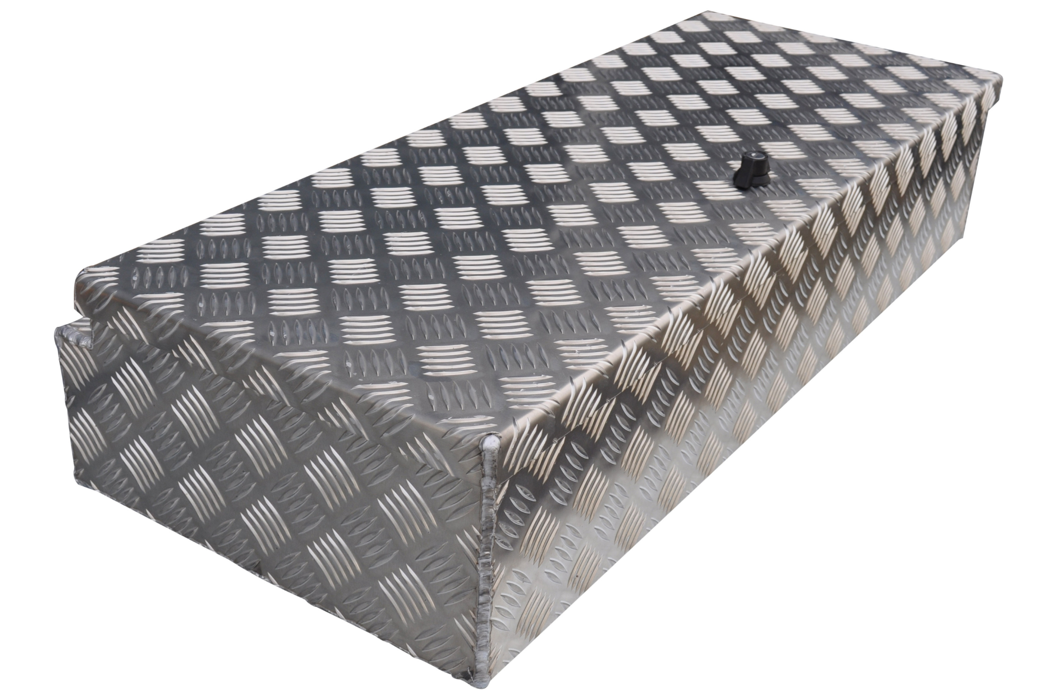 DE HAAN BOX H - 900x380x190 mm - waterdichte en stofdichte aluminium traanplaat disselbak - voorzien van vlinderslot of spansluiting