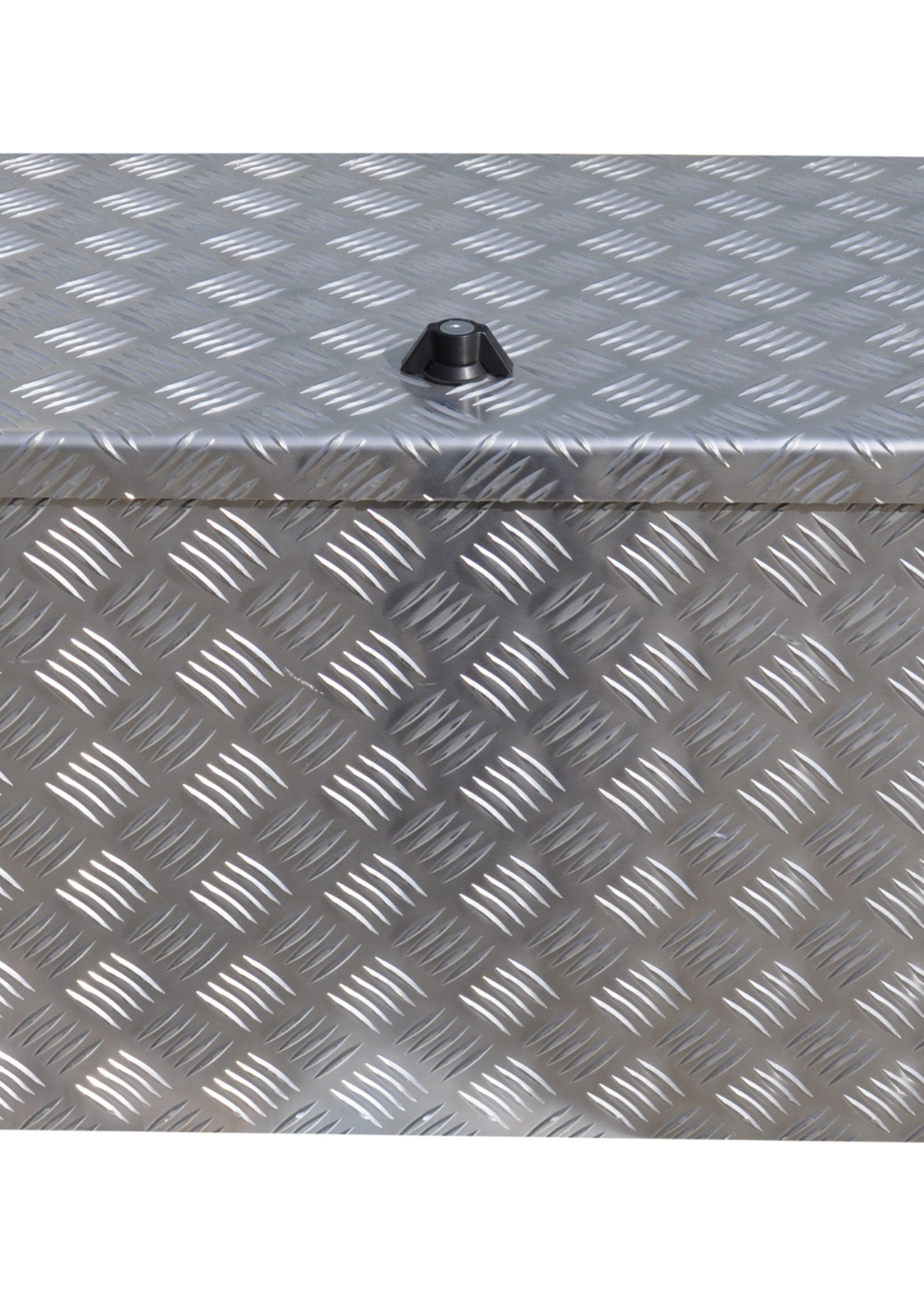 De Haan DE HAAN BOX I - 800x400x400 mm - waterdichte en stofdichte aluminium traanplaat disselbak - voorzien van vlinderslot, spansluiting of t-sluiting