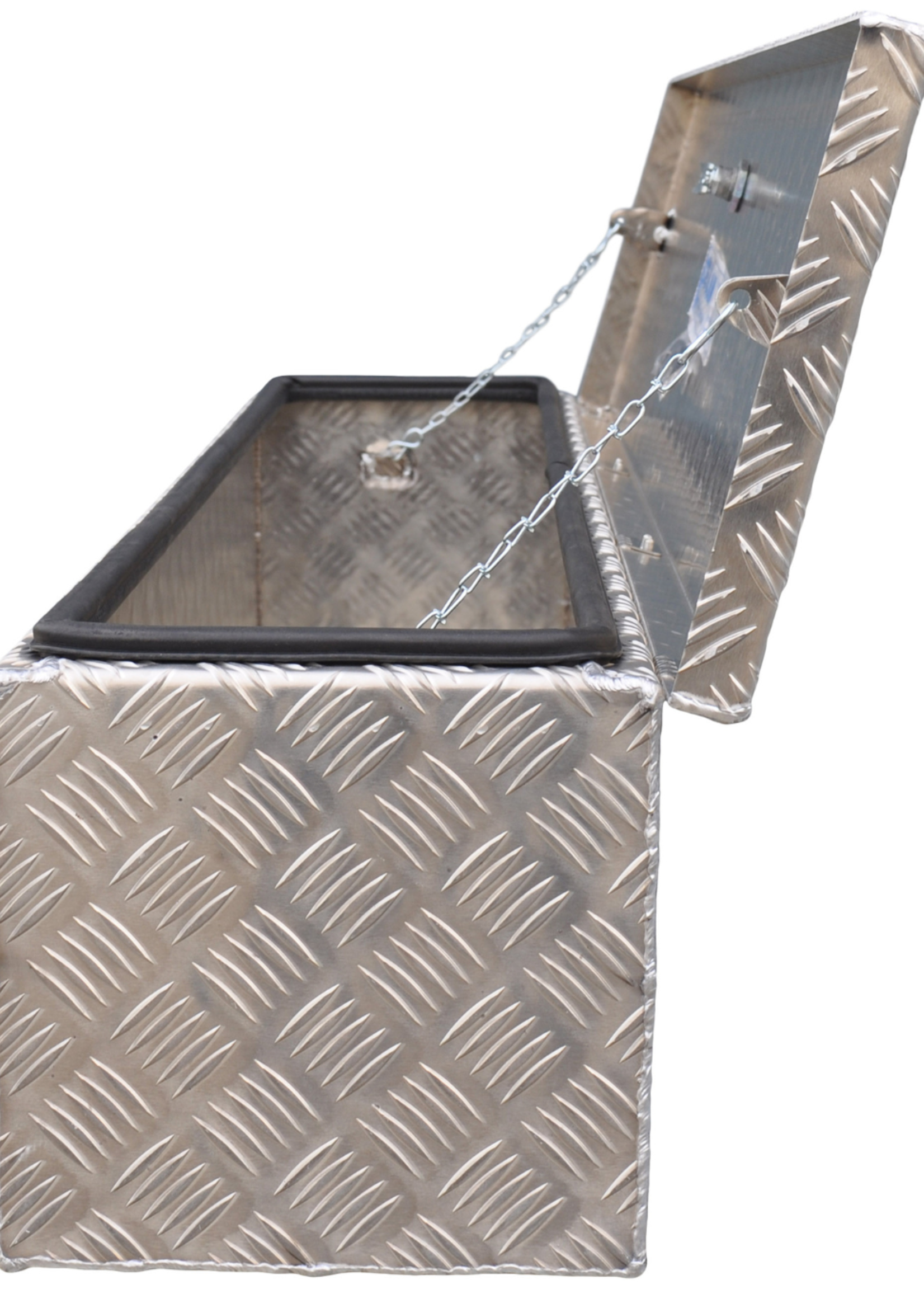 De Haan DE HAAN BOX OL - 1250x250x250 mm - waterdichte en stofdichte aluminium traanplaat disselbak - voorzien van vlinderslot of t-sluiting