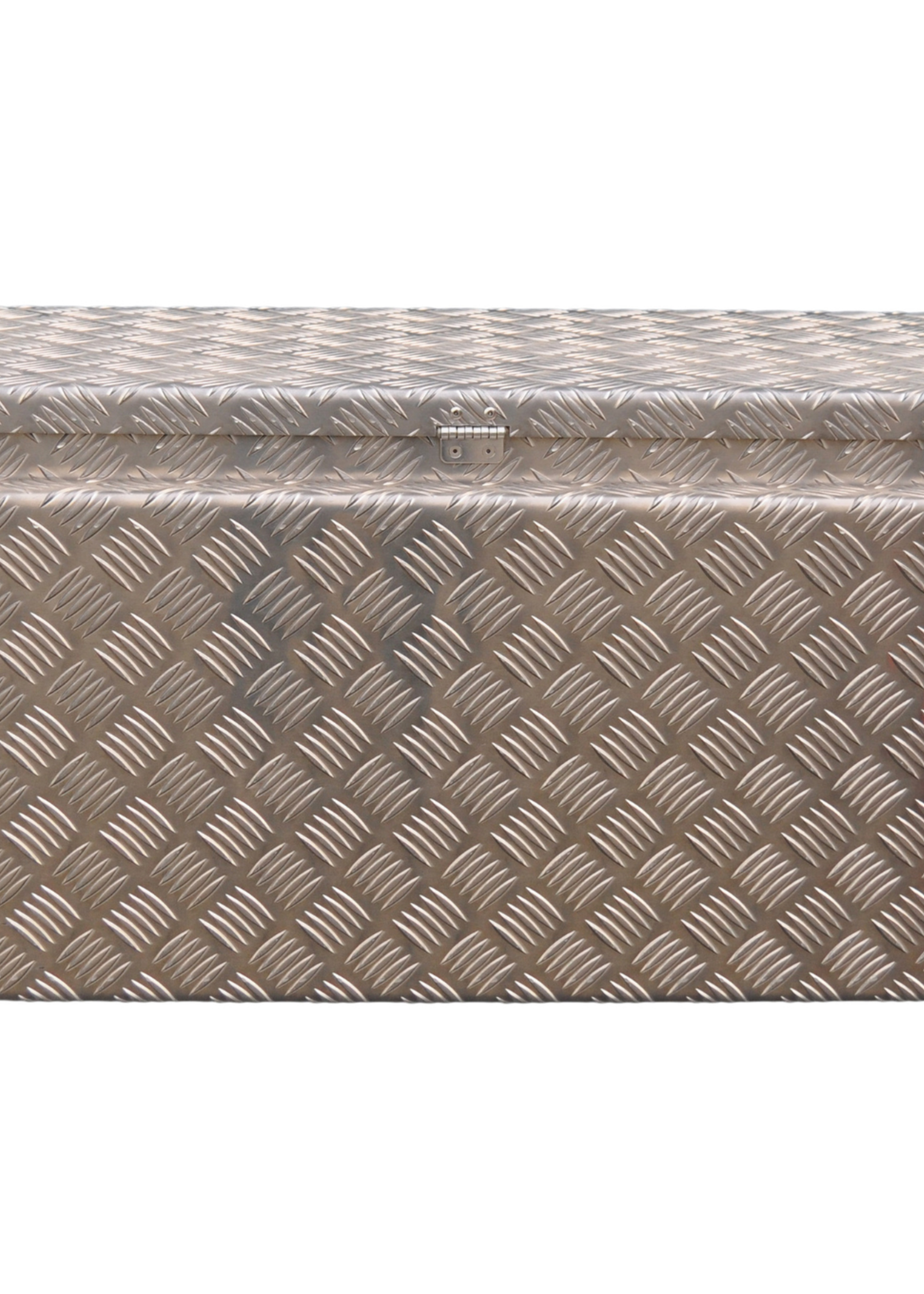 De Haan De Haan Box - 1200x400x400 mm - water en stofdichte aluminium traanplaat disselbak - voorzien van gasveren en 2 t-sluitingen