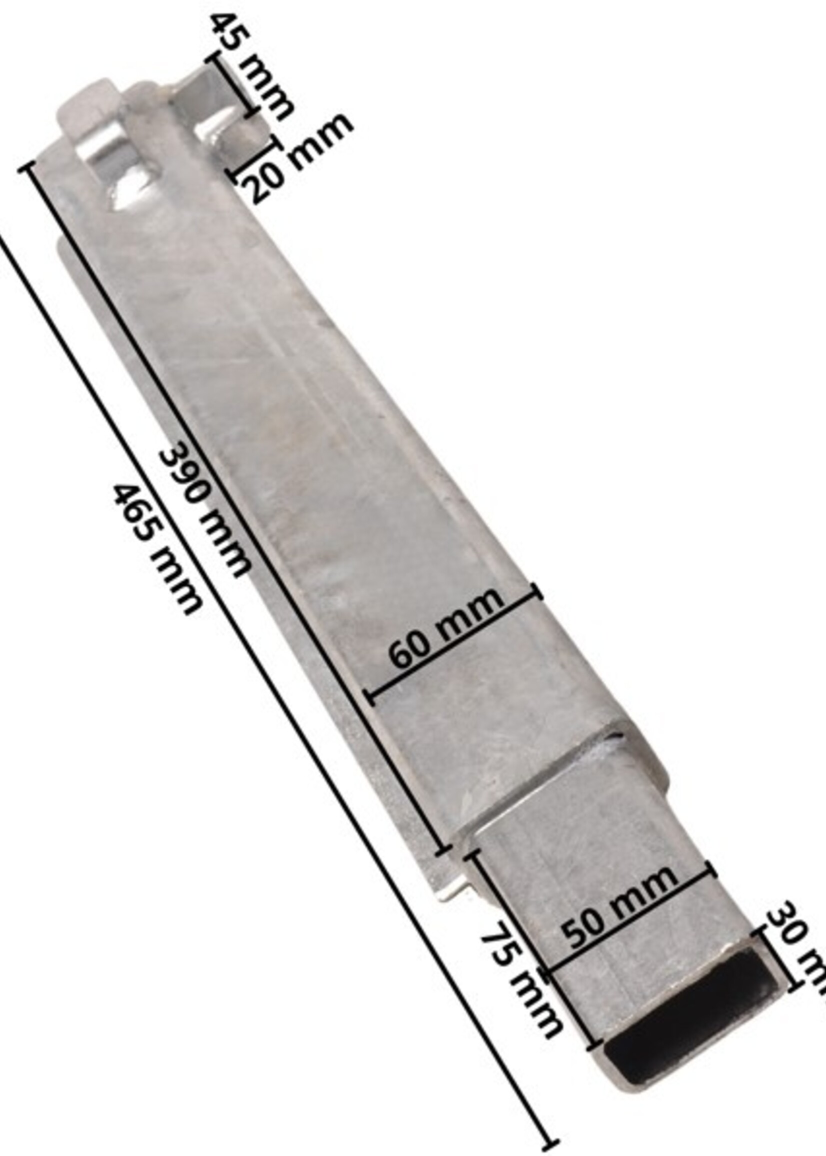 Eduard Hoekrong/ hoekpaal Eduard 40 cm linksachter rechtsvoor
