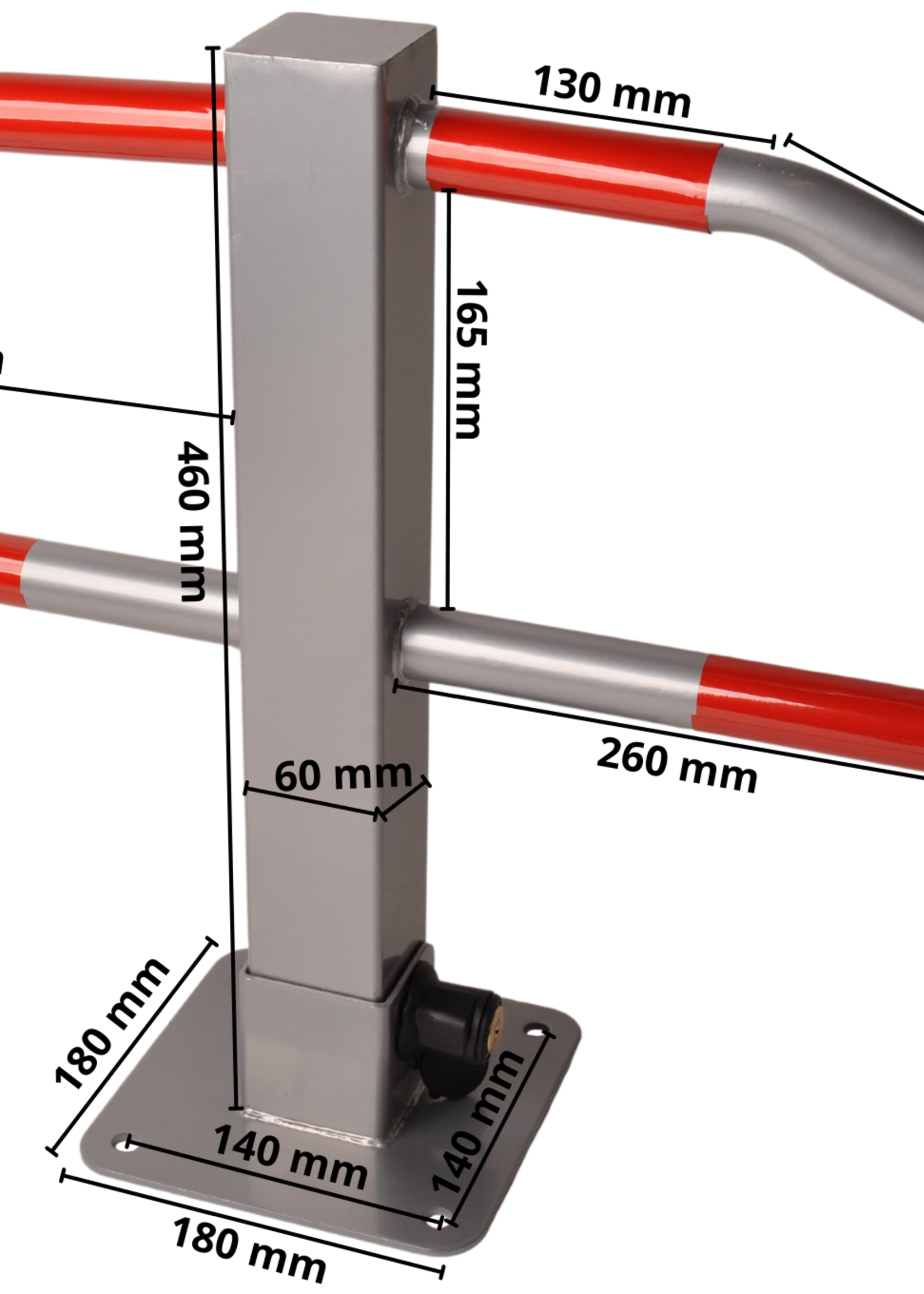 Cantonal Parkeerbeugel - 465x750 mm - inclusief reflecterende tape