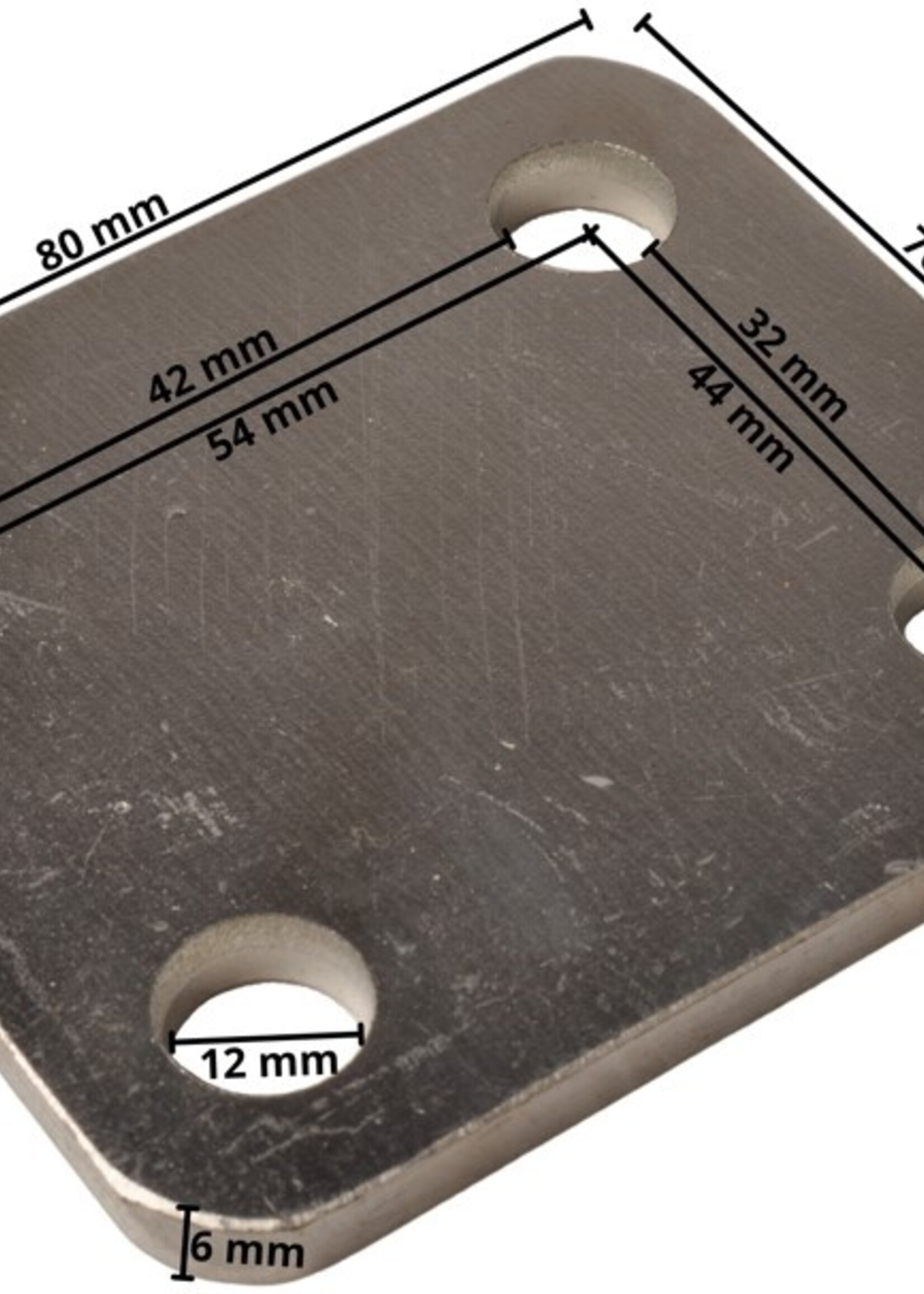 Cantonal Stroppenplaat 80x70x6 mm