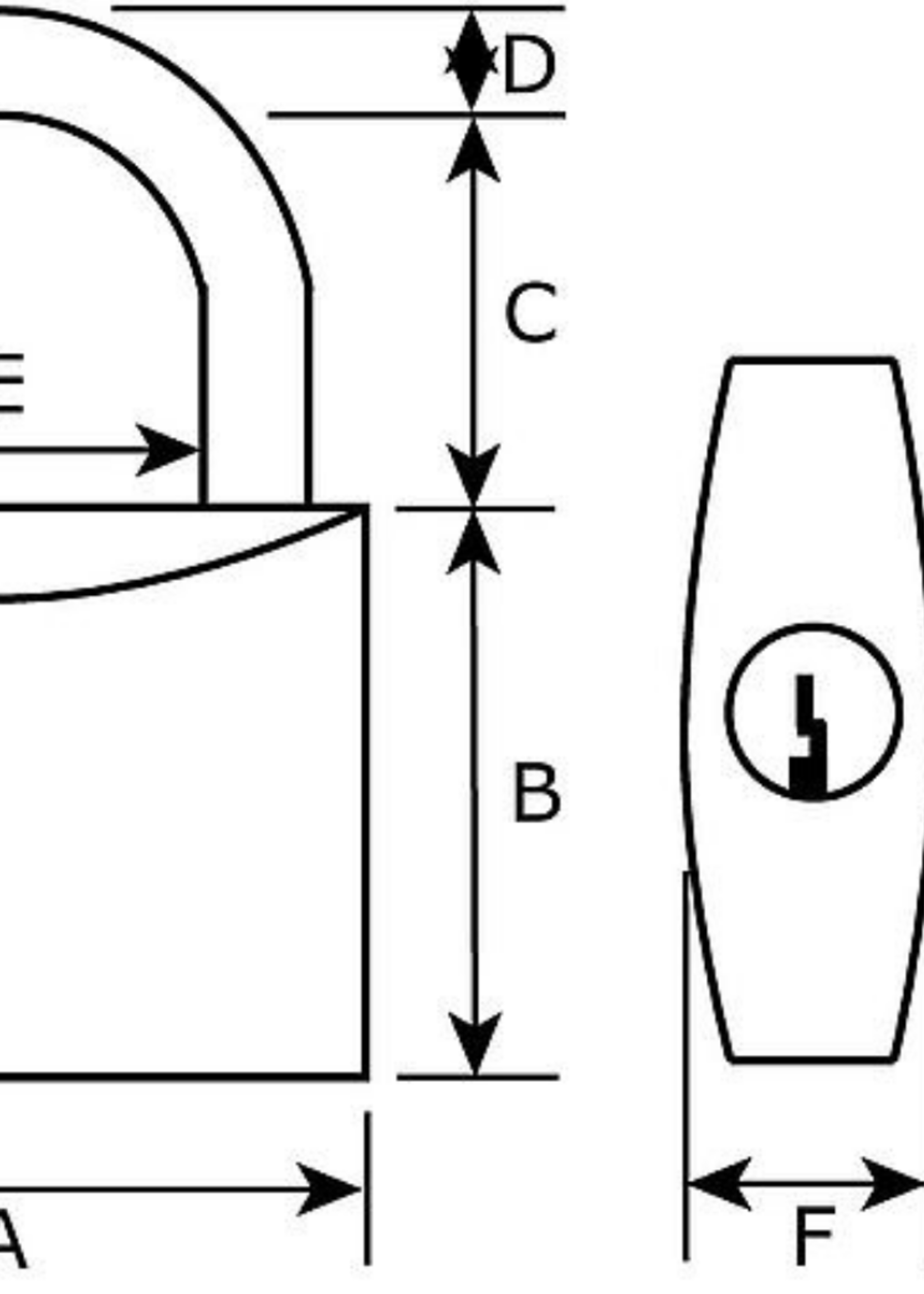 Cantonal Hangslot 20 mm