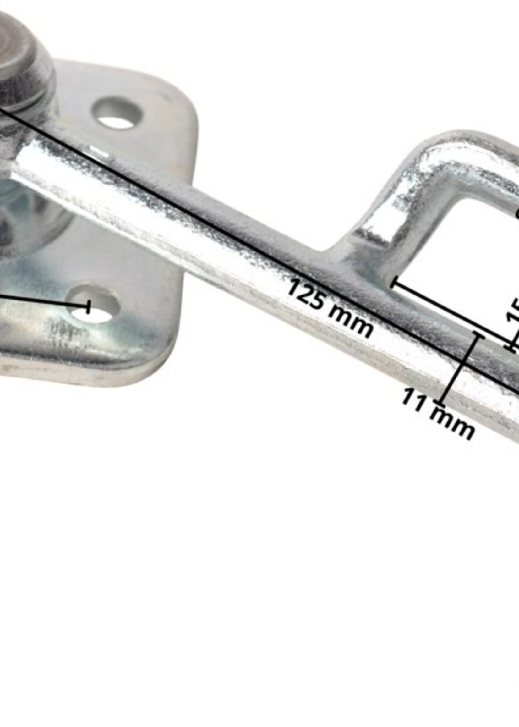 Cantonal  Beugelsluiting LINKS type 0 vierkant