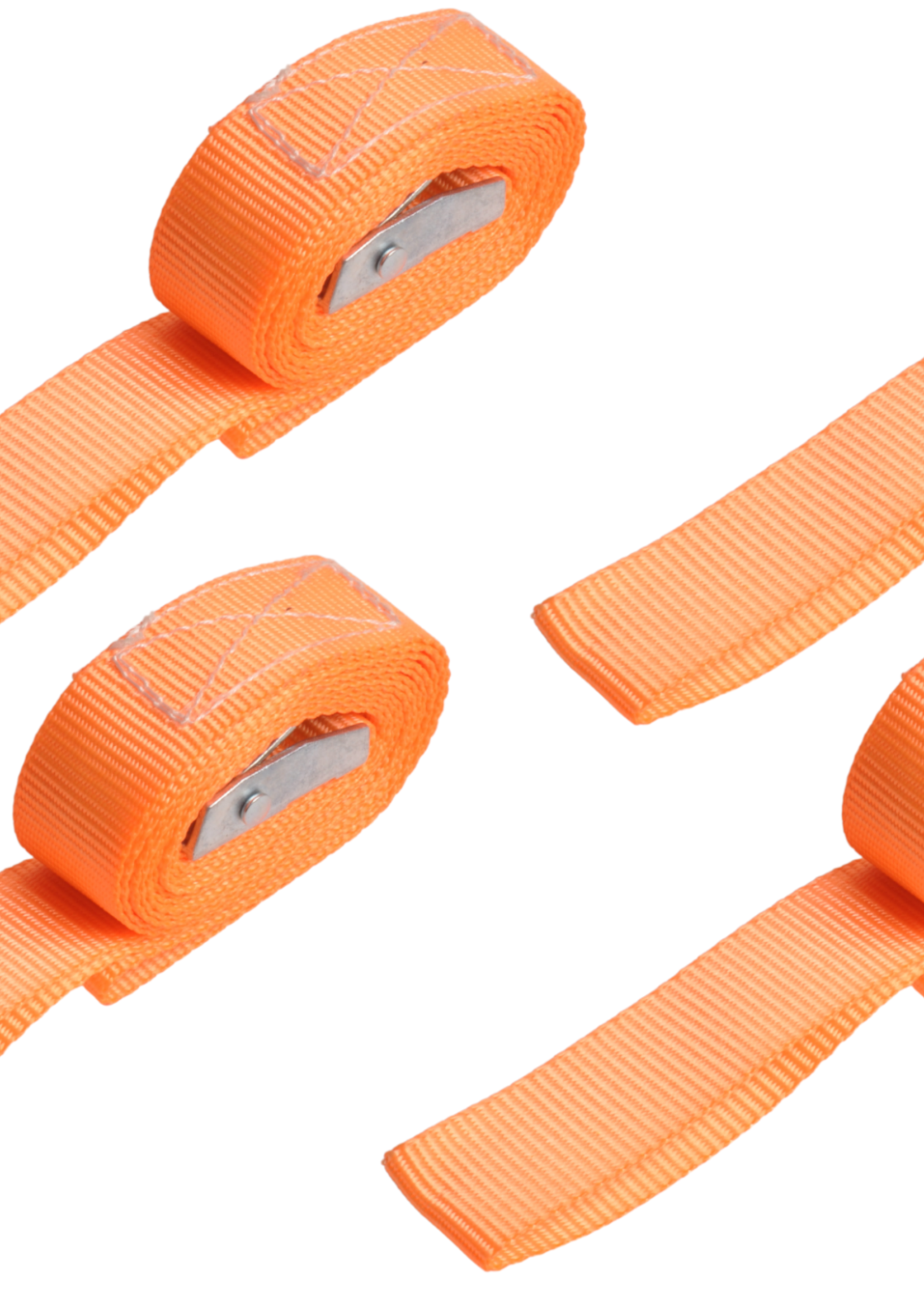 Cantonal Sjorband  oranje 195x2,5 cm (250 kg) 2-delig - set van 4 stuks